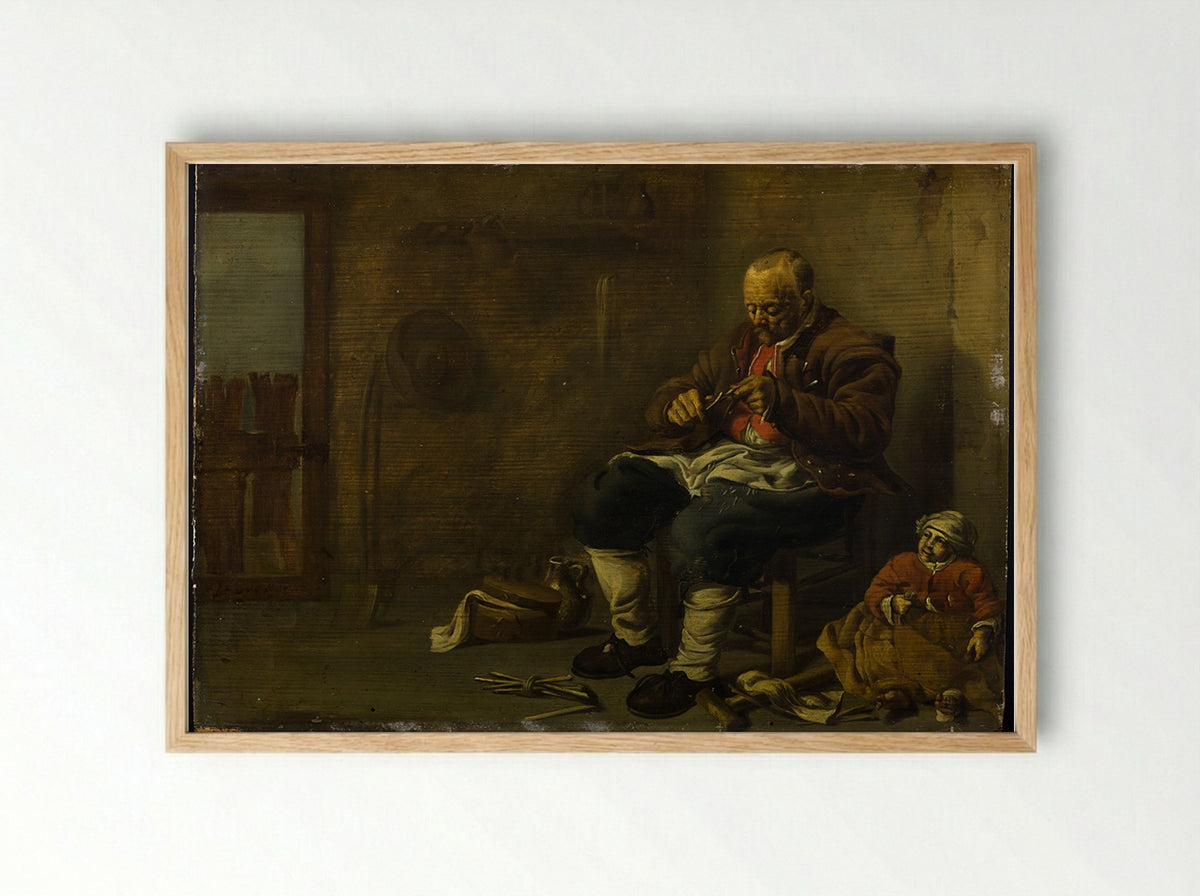 Maria met Kind - Jacob Duck - Framed Print Wood