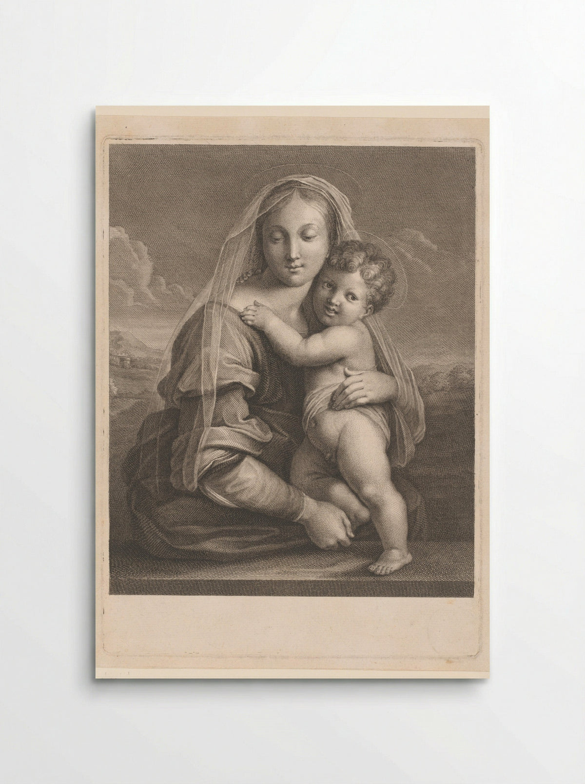 Maria met Kind - Imprimerie Royale - Poster