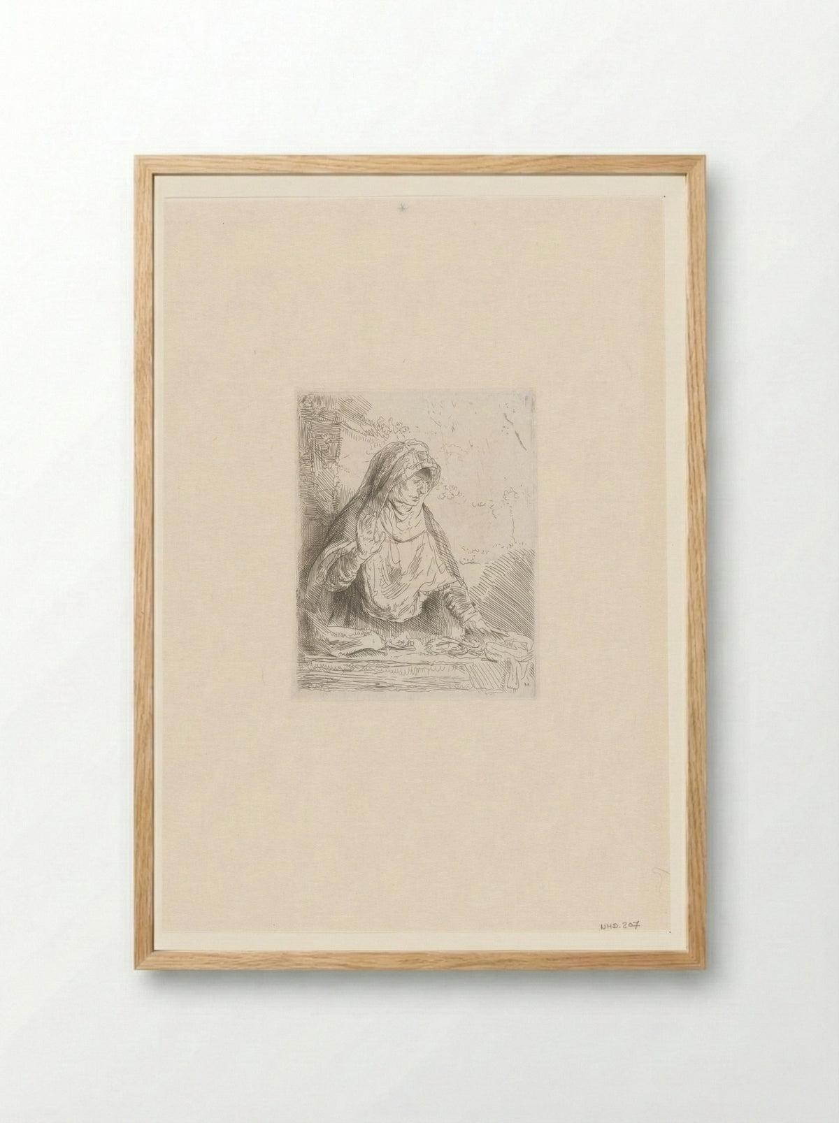 Maria met de passiewerktuigen - William James Smith - Framed Print Wood