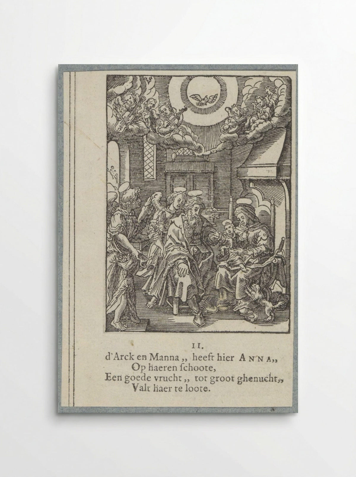Maria op schoot bij haar moeder Anna - Pieter Jacobsz. Paets - Poster