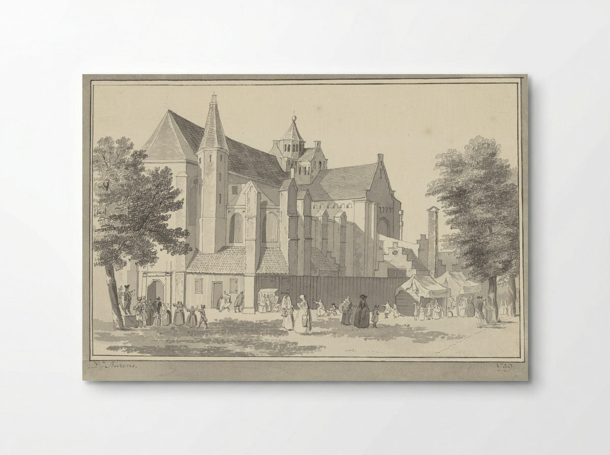 Mariakerk te Utrecht - D.J. Bierens - Poster