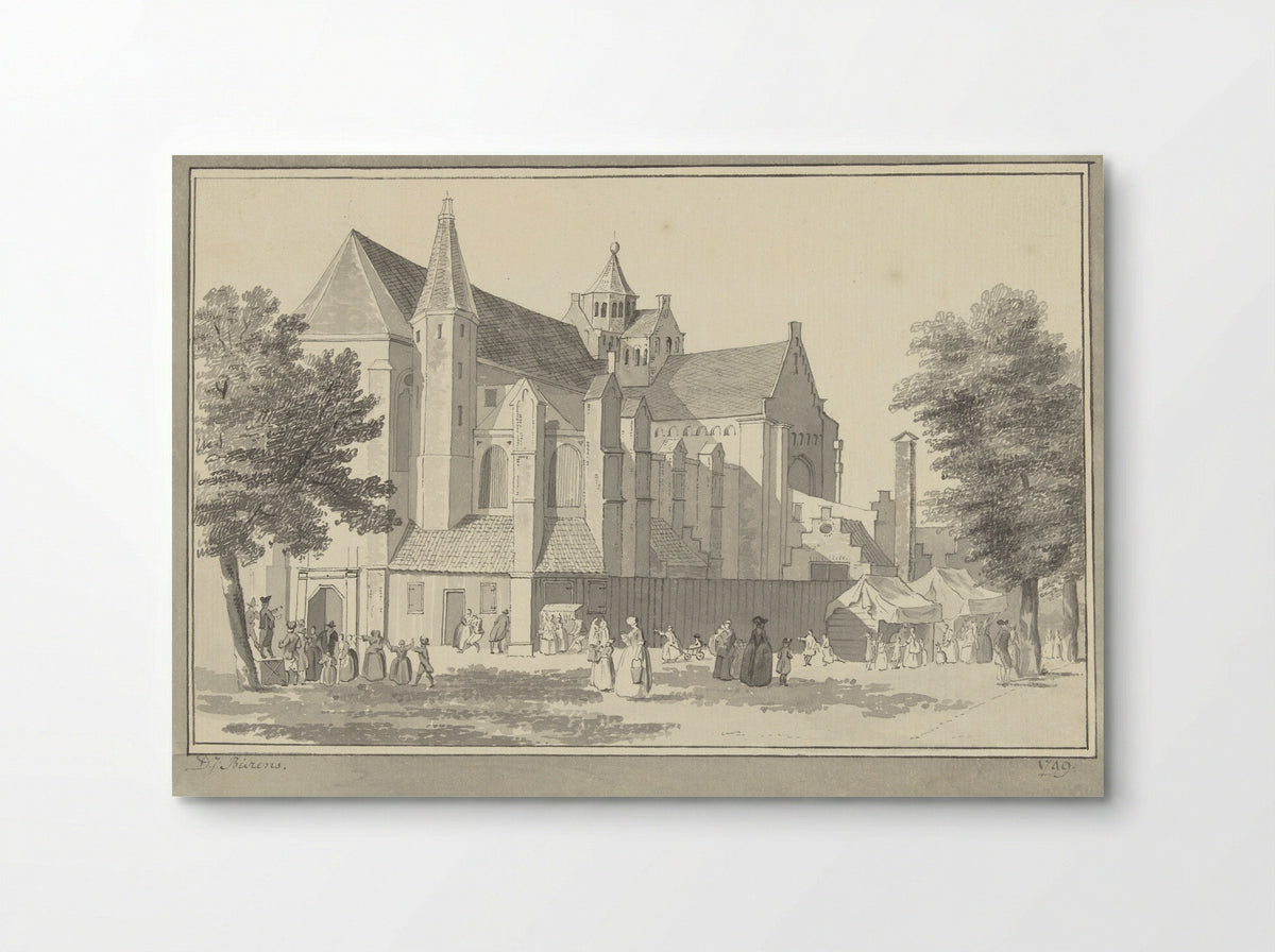 Mariakerk te Utrecht - D.J. Bierens - Poster