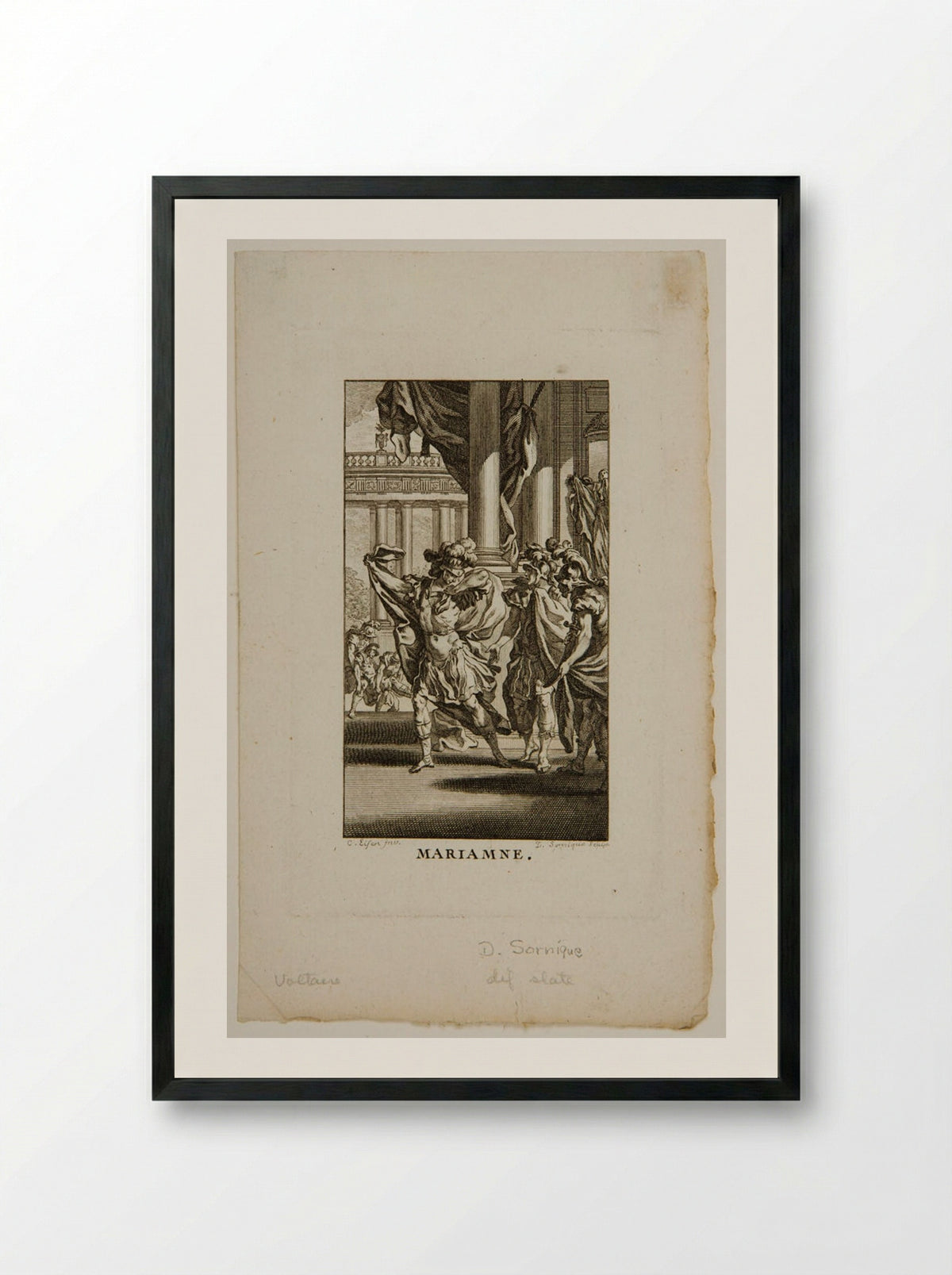 Mariamne - Dominique Sornique - Framed Print Black