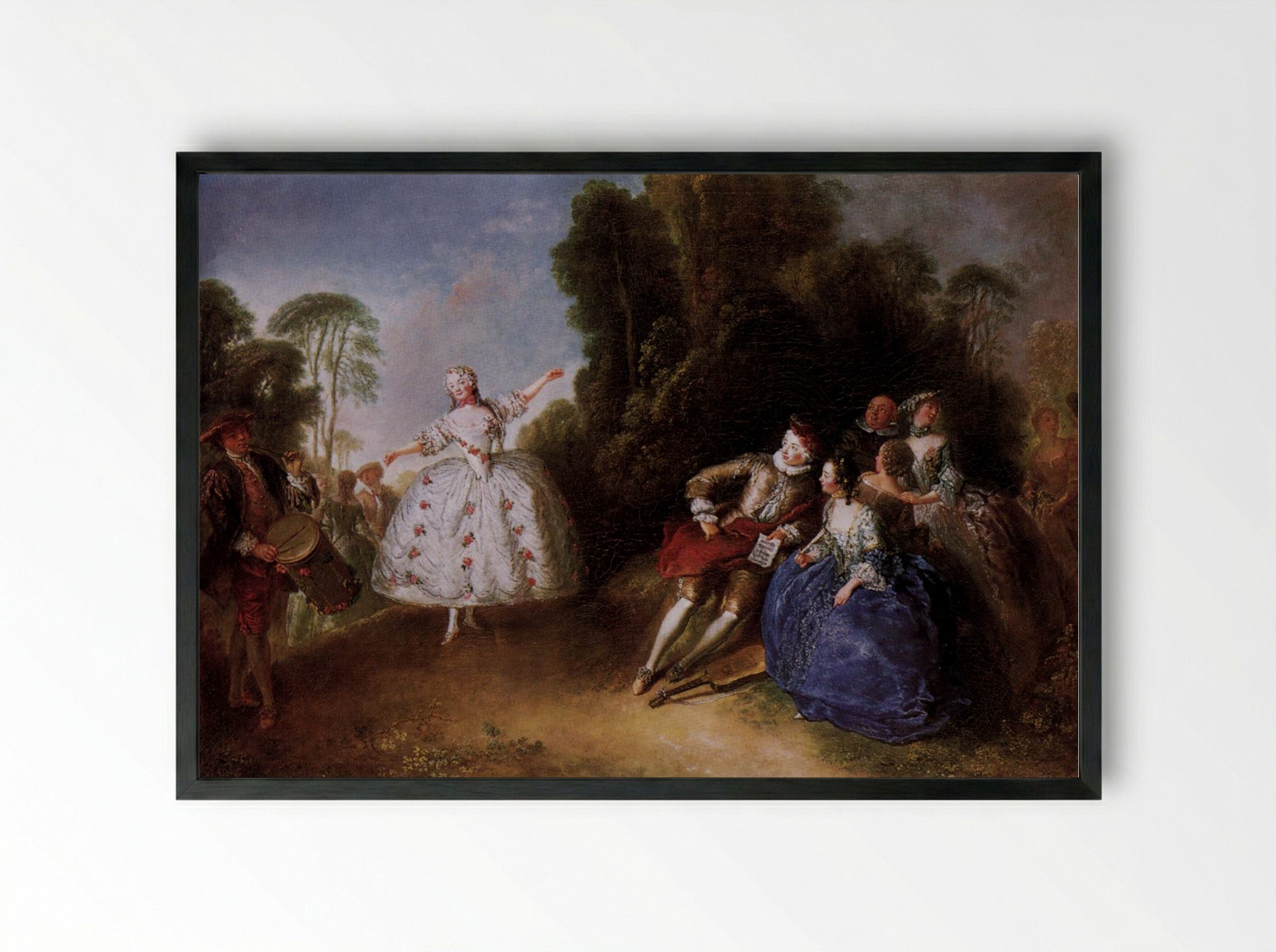 Marianne Cochois - Antoine Pesne - Framed Print Black