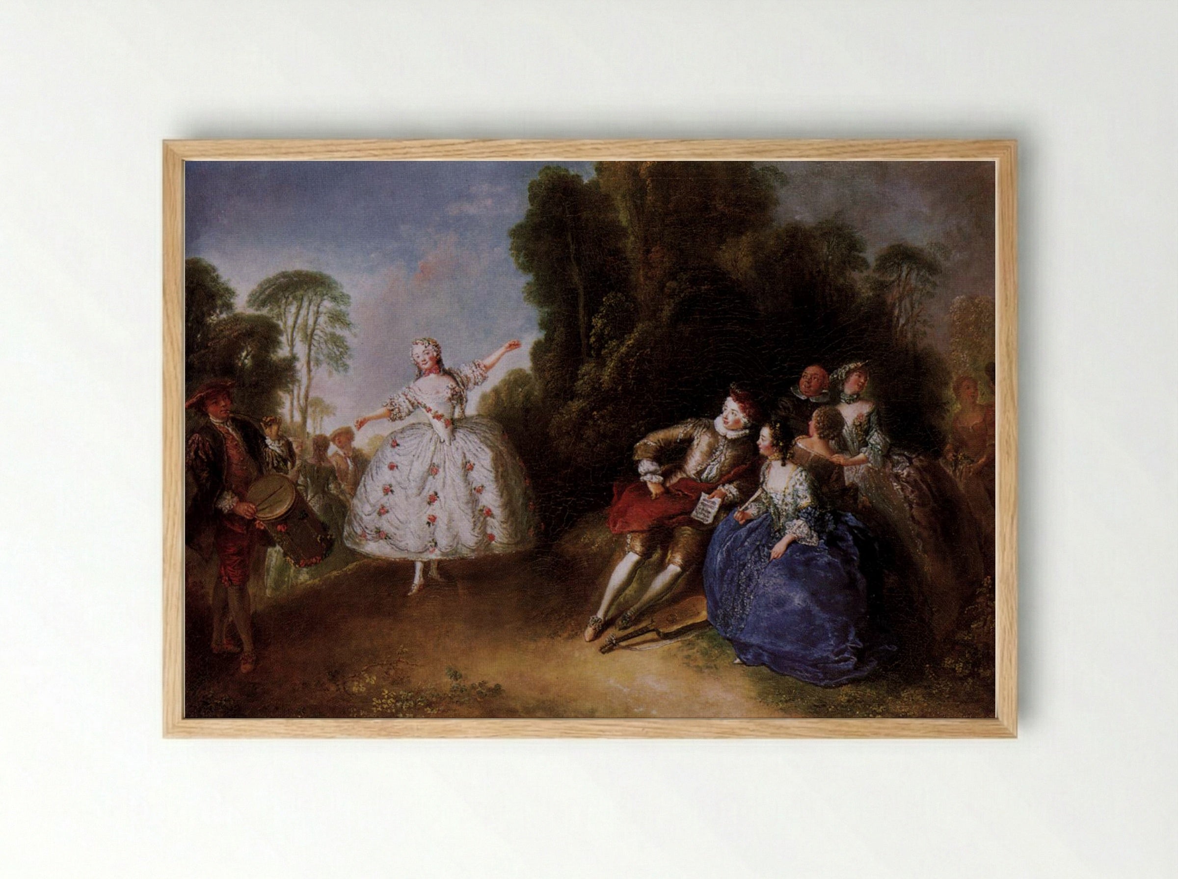 Marianne Cochois - Antoine Pesne - Framed Print Wood