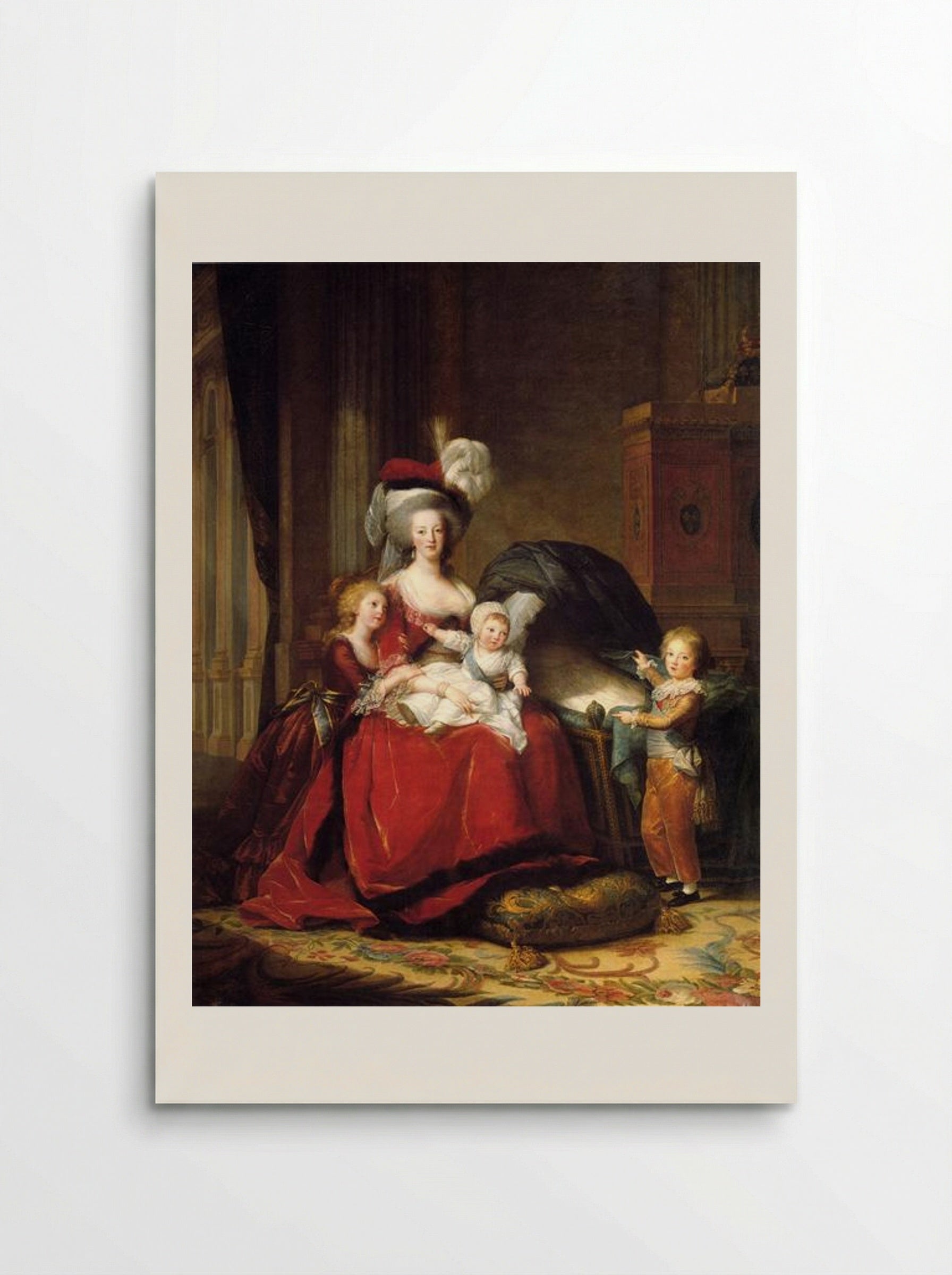Marie Antoinette and her Children - Louise Elisabeth Vigée Le Brun - Poster