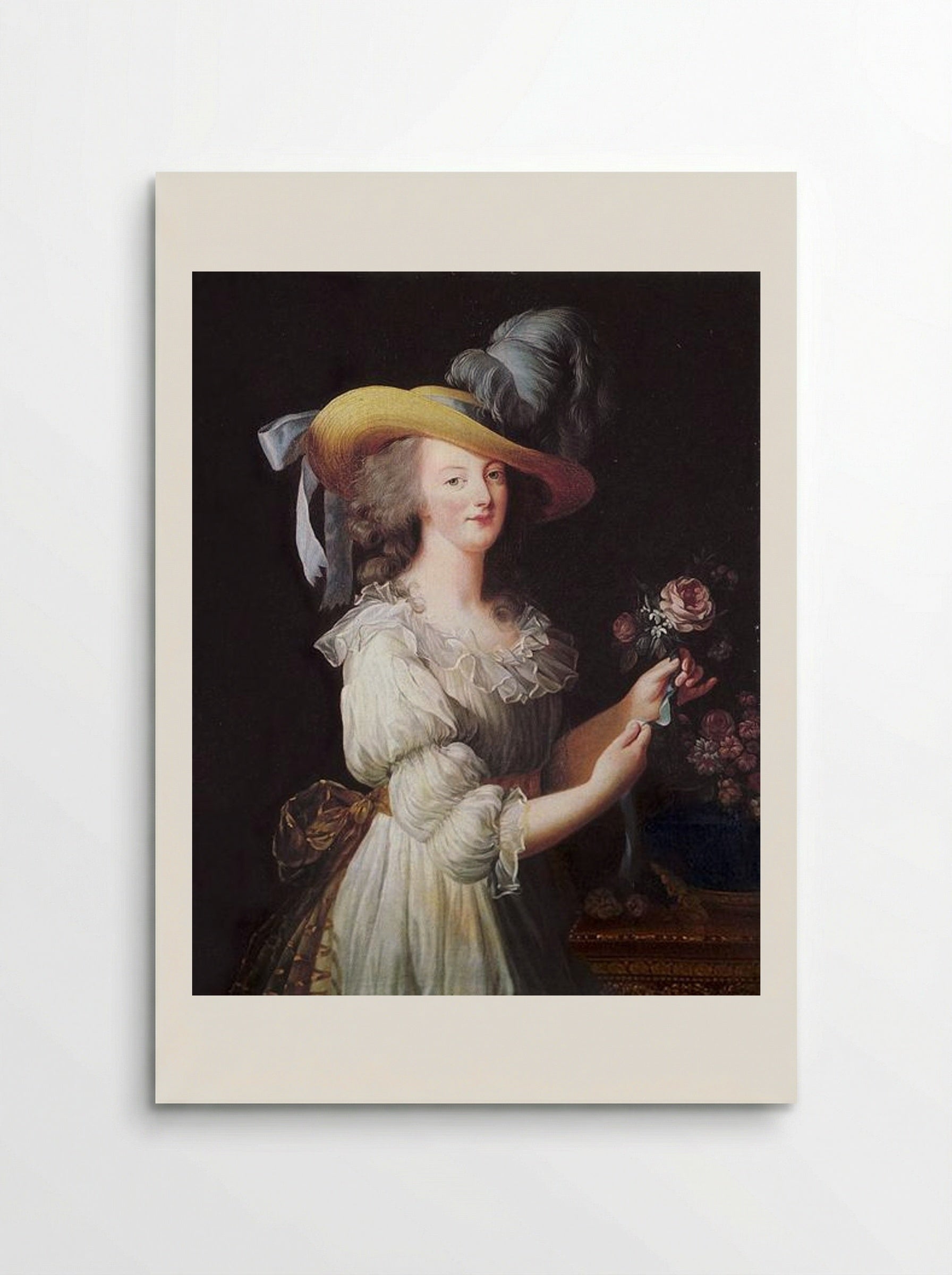 Marie Antoinette in a Muslin Dress - Louise Elisabeth Vigée Le Brun - Poster