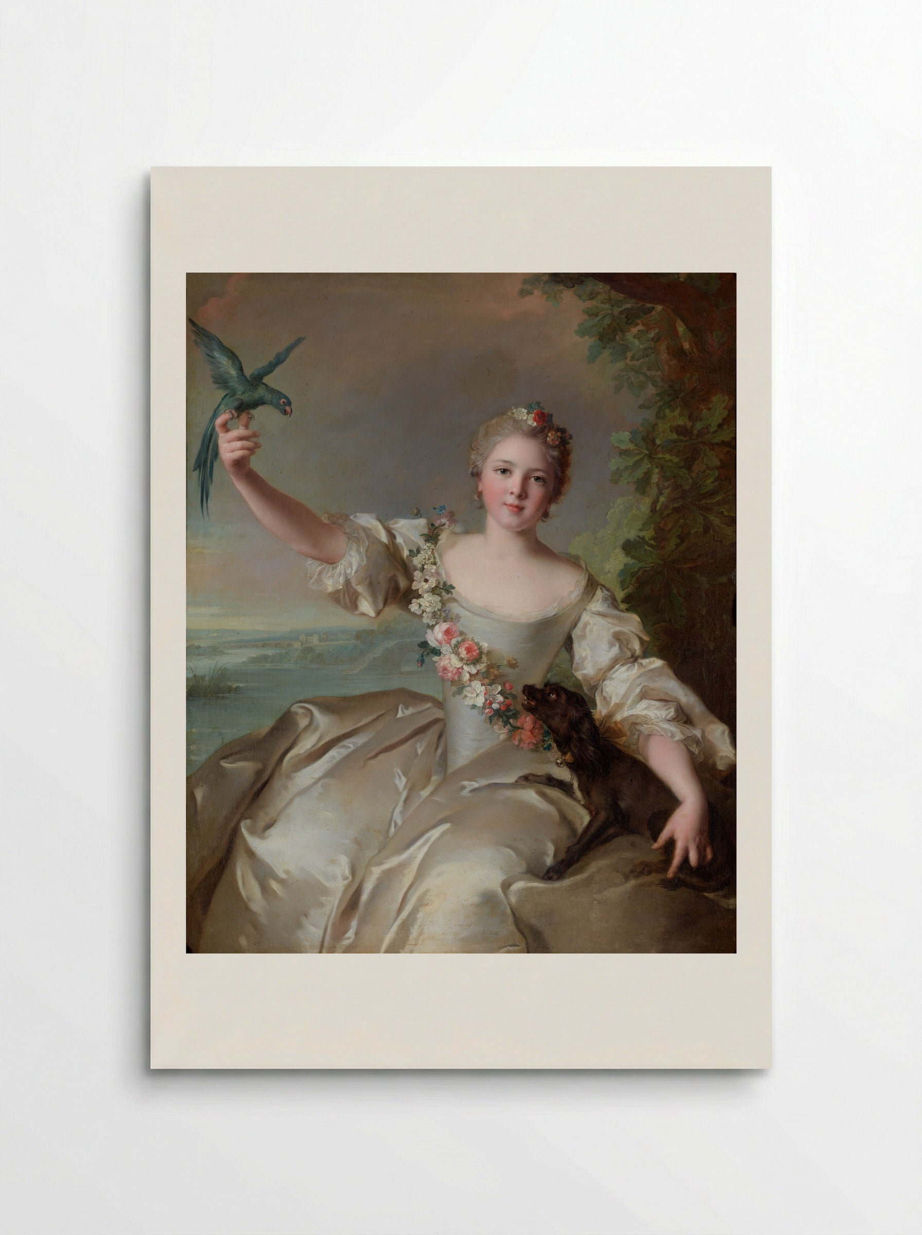 Marie Françoise de La Cropte de St. Abre, Marquise d'Argence - Jean-Marc Nattier - Poster