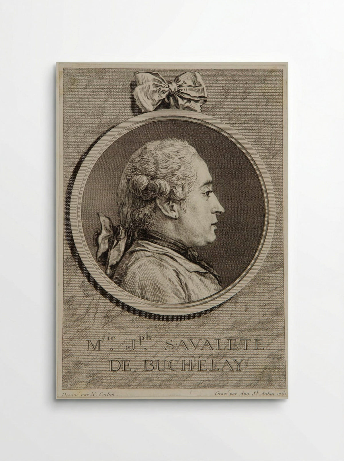 Marie Joseph Savalète de Buchelay - Augustin de Saint-Aubin - Poster