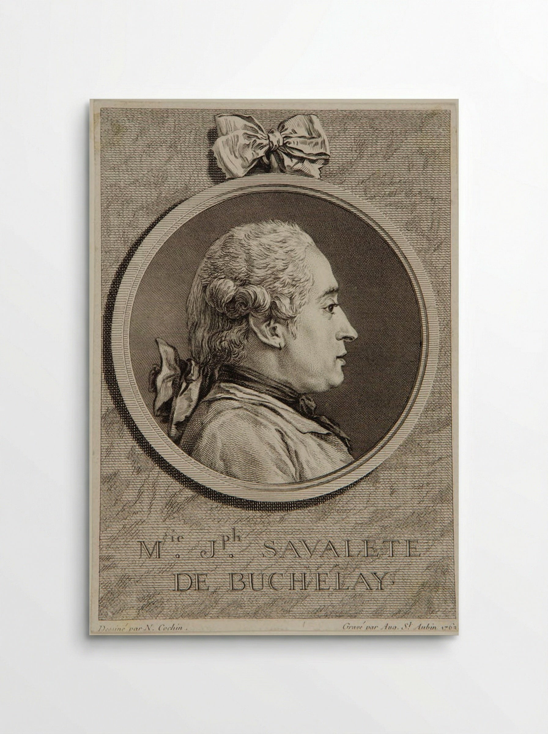 Marie Joseph Savalète de Buchelay - Augustin de Saint-Aubin - Poster