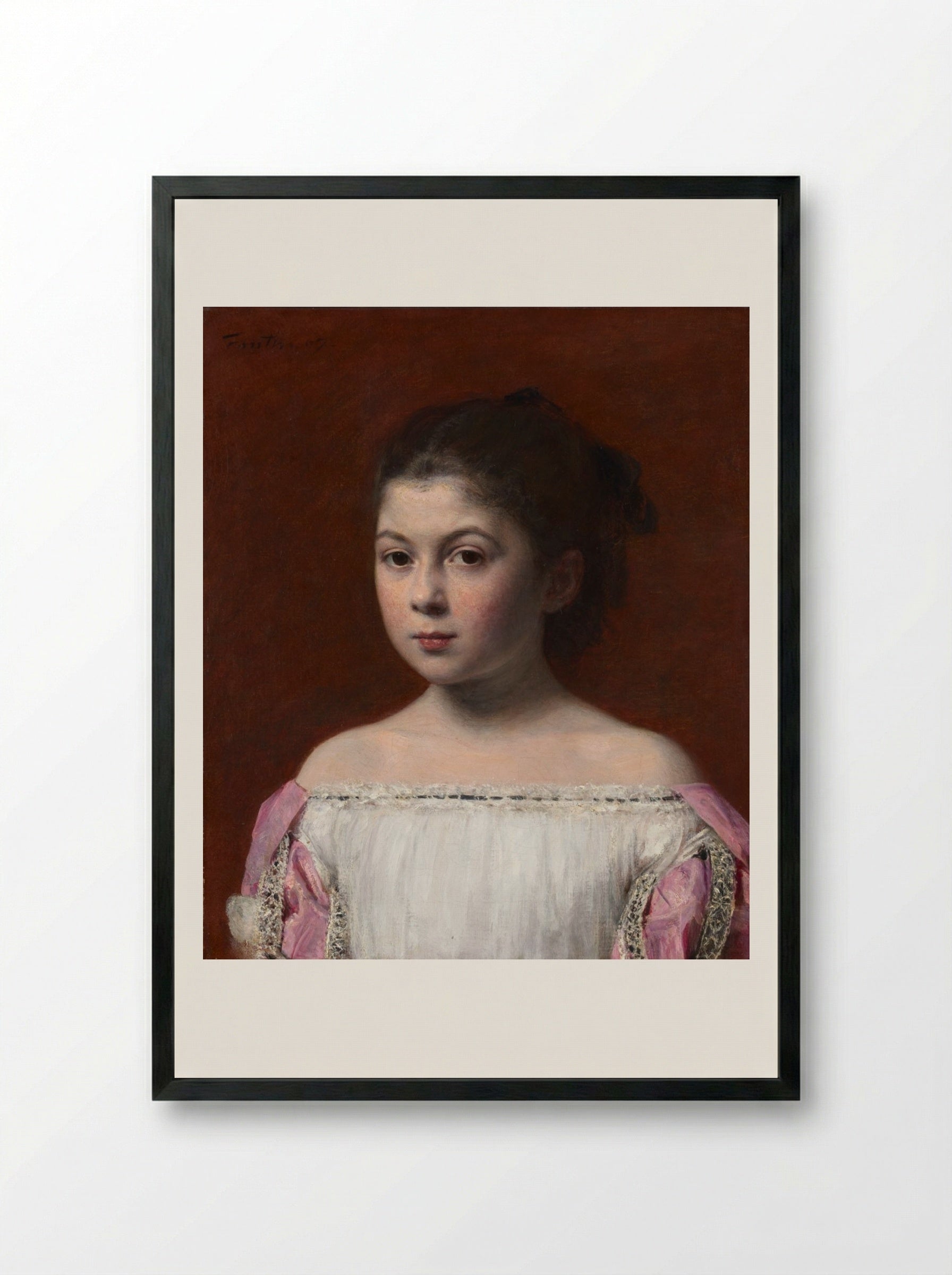 Marie-Yolande de Fitz-James - Henri Fantin-Latour - Framed Print Black