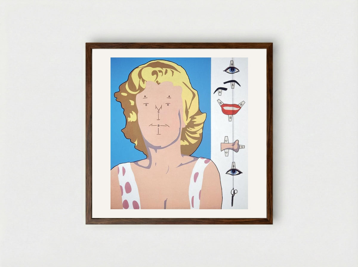 Marilyn - Allan D'Arcangelo - Framed Print Dark Wood