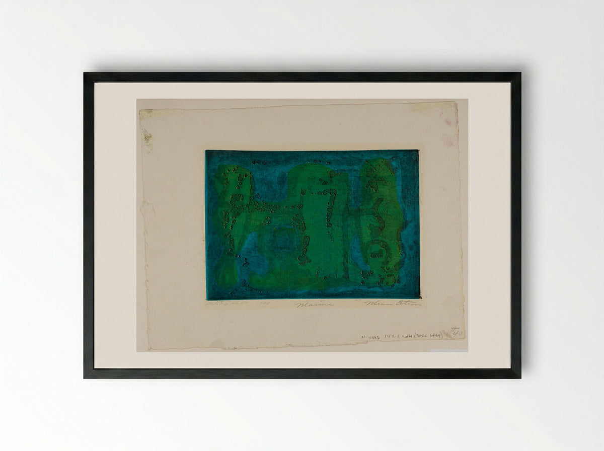 Marine - Minna Citron - Framed Print Black