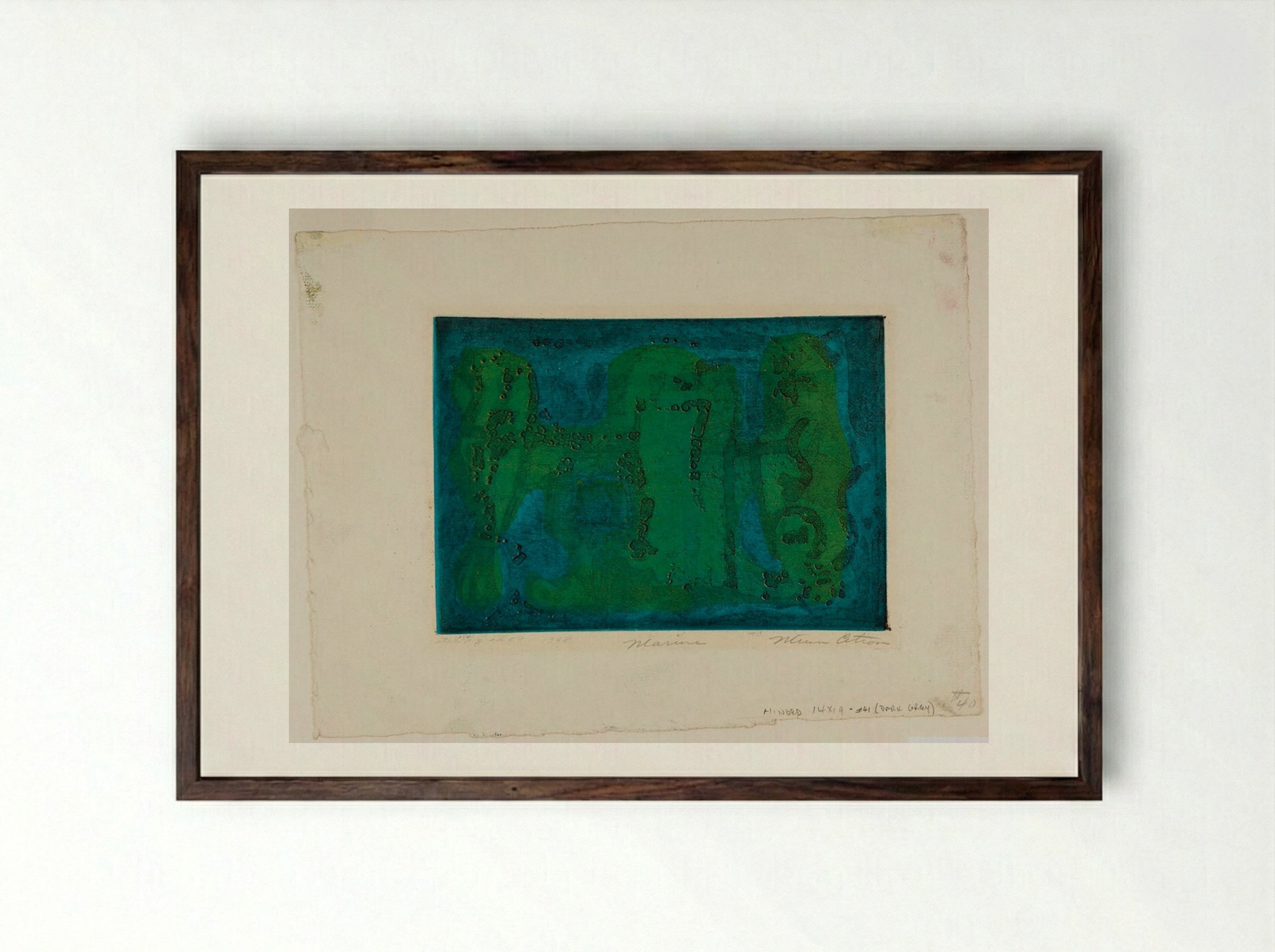 Marine - Minna Citron - Framed Print Dark Wood