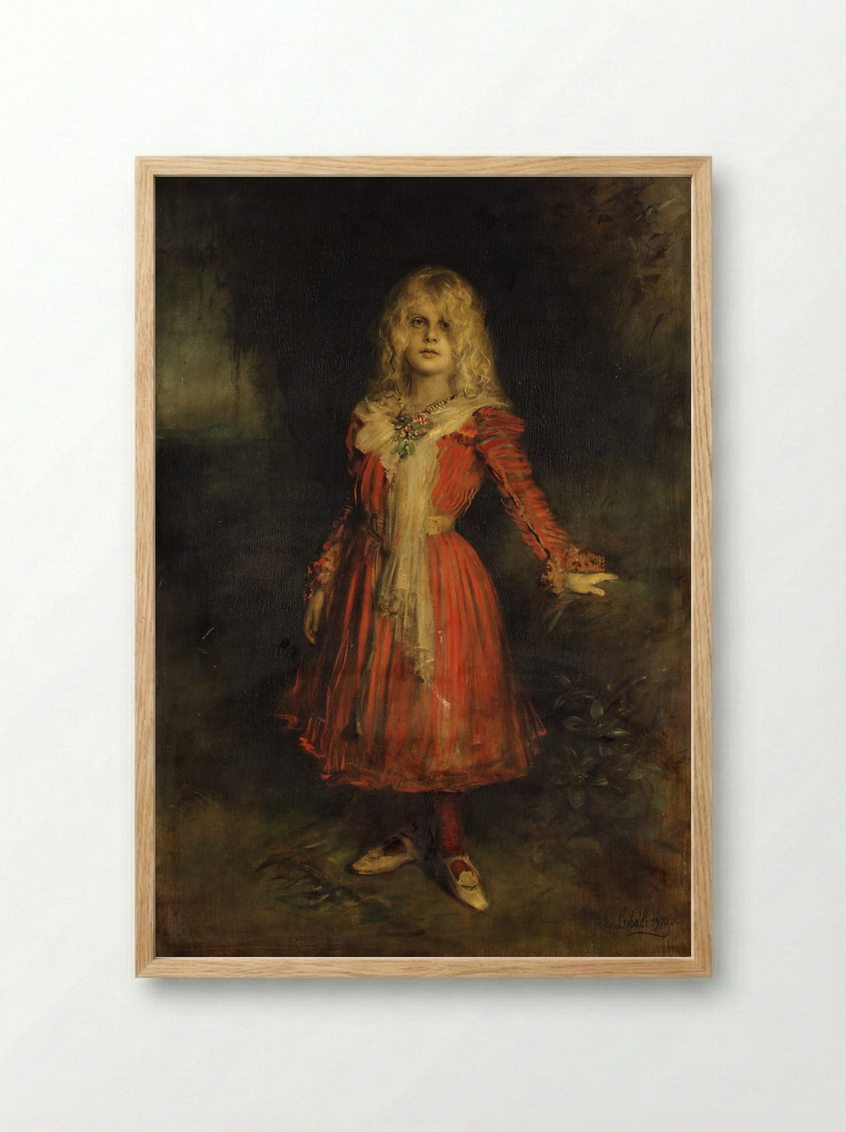Marion Lenbach (1892–1947), the Artist's Daughter - Franz von Lenbach - Framed Print Wood