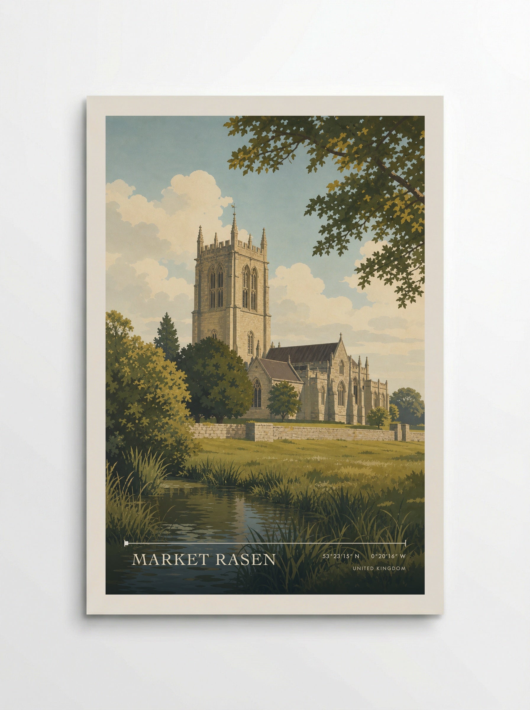 Market Rasen United Kingdom Travel Poster - Poster