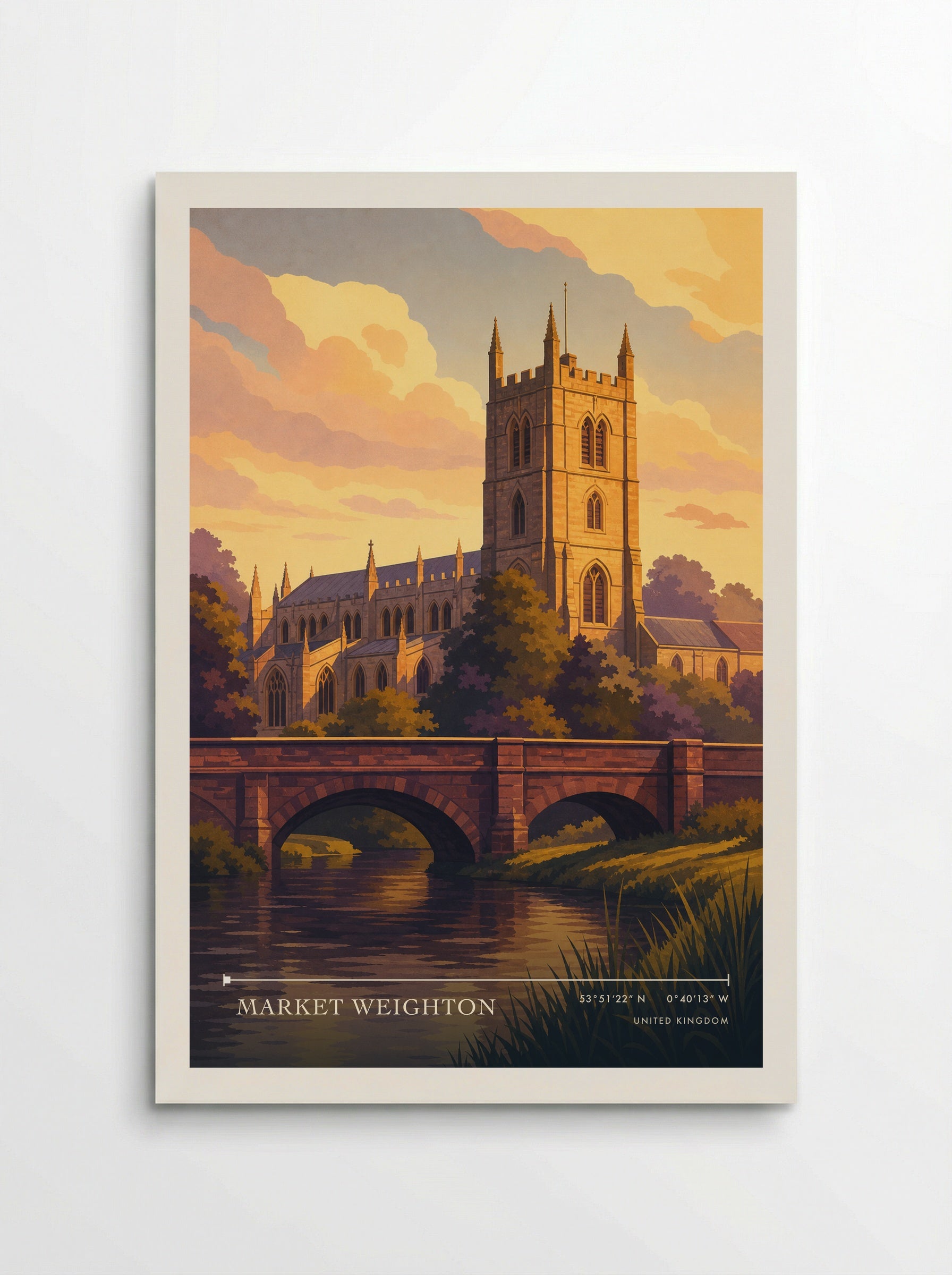 Market Weighton United Kingdom Travel Poster - Poster