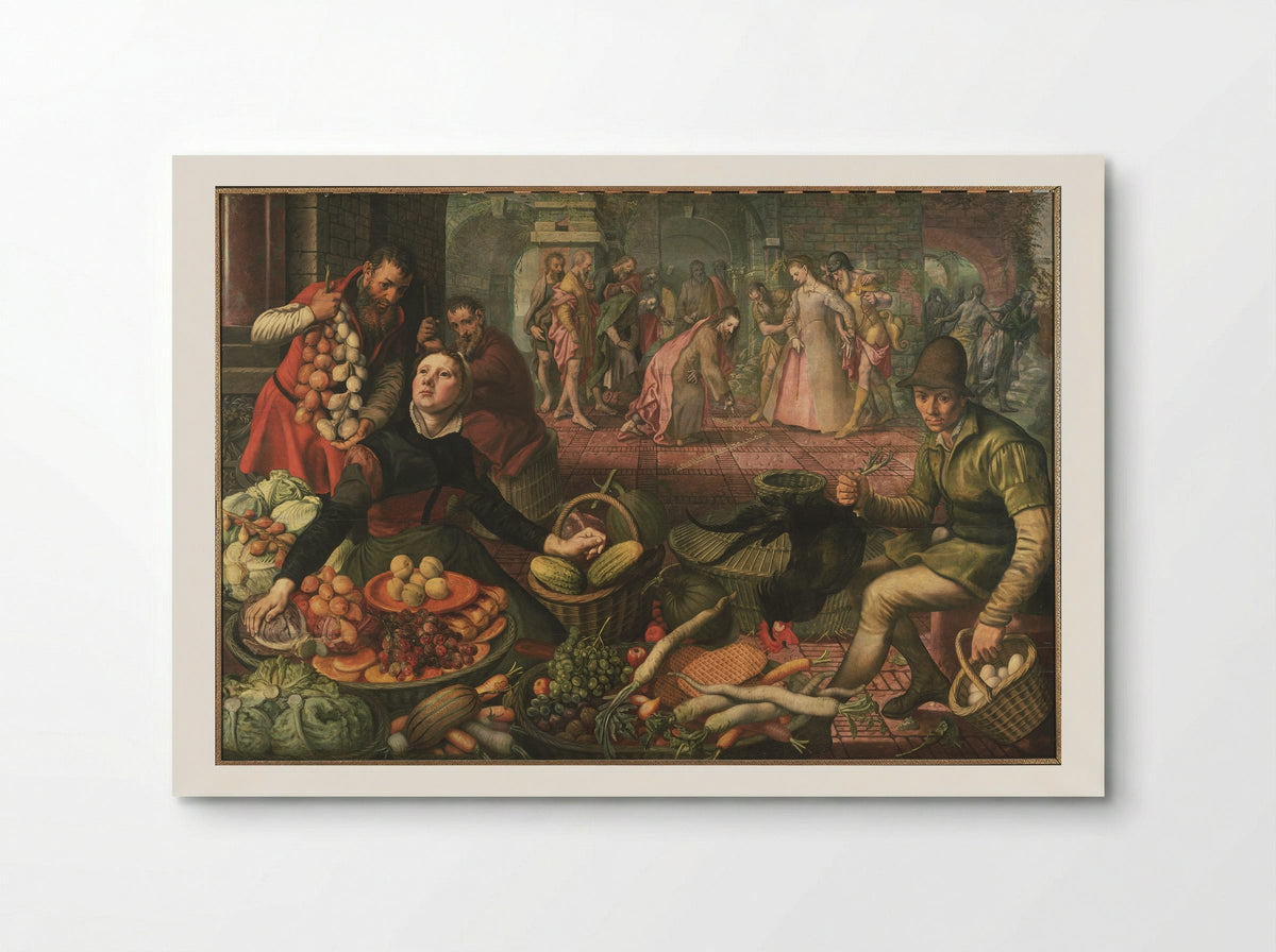 Market with Christ and the Woman Taken in Adultery - Pieter Aertsen - Poster