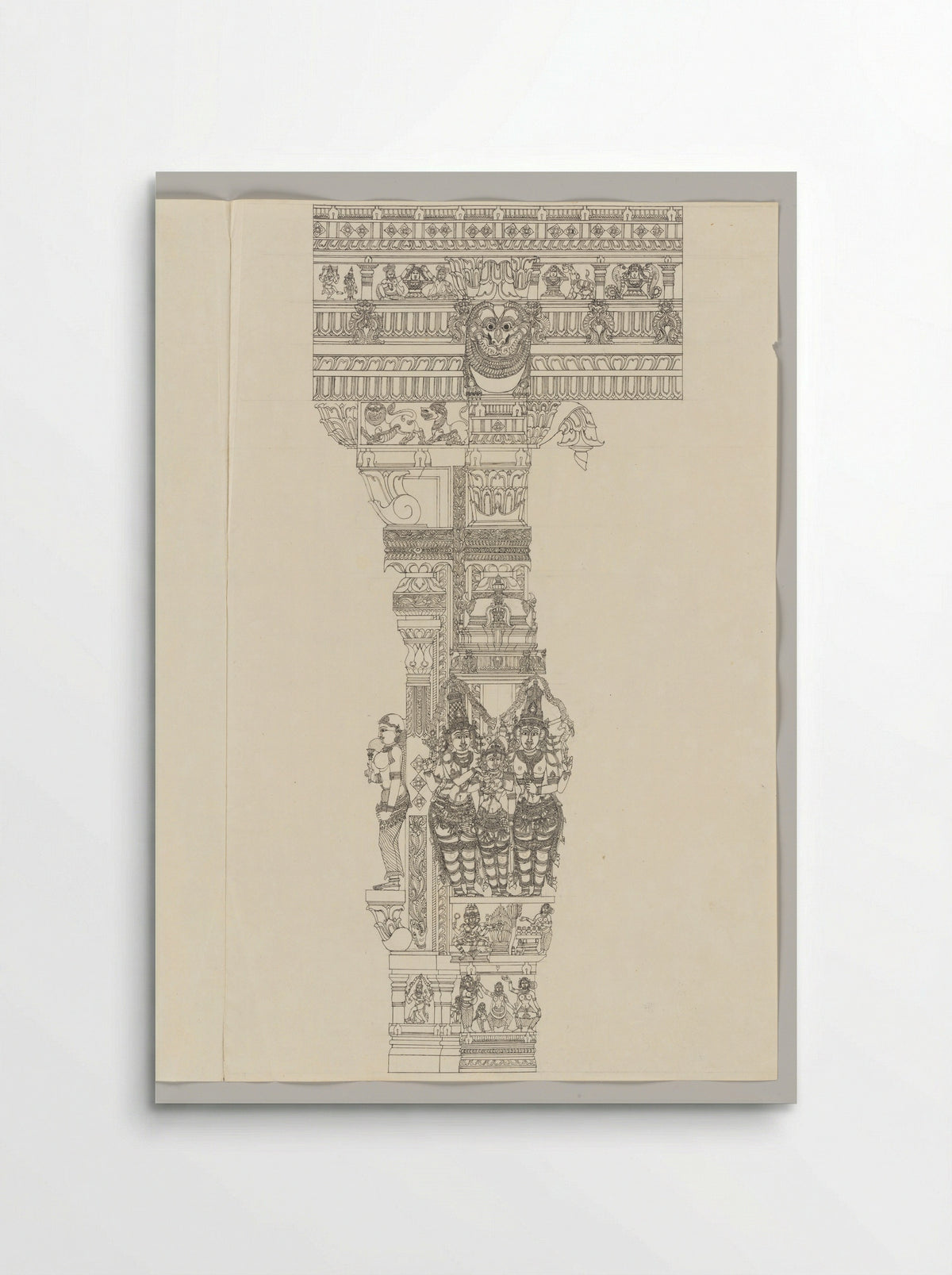 Marriage of Minakshi and Sundarehsvara, attended by Vishnu - Fine Art Print - Poster