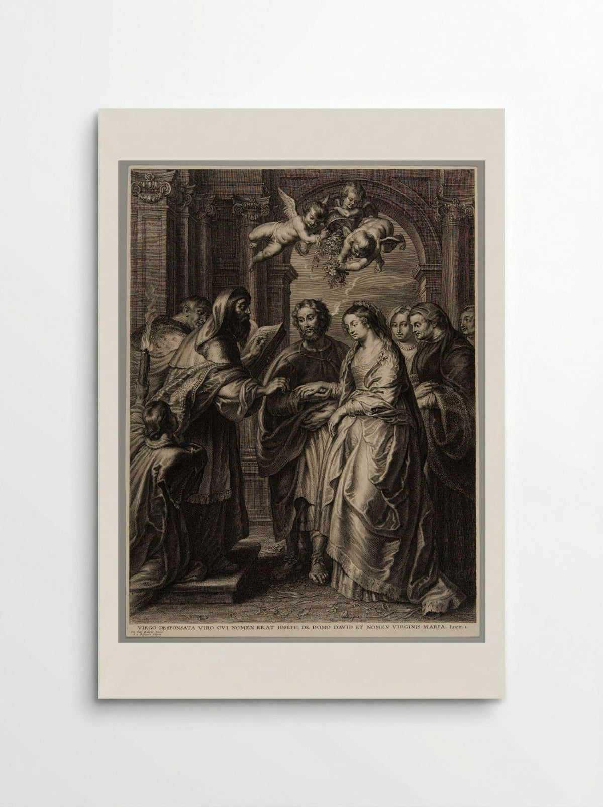 Marriage of the Virgin - Schelte Adamsz. Bolswert - Poster