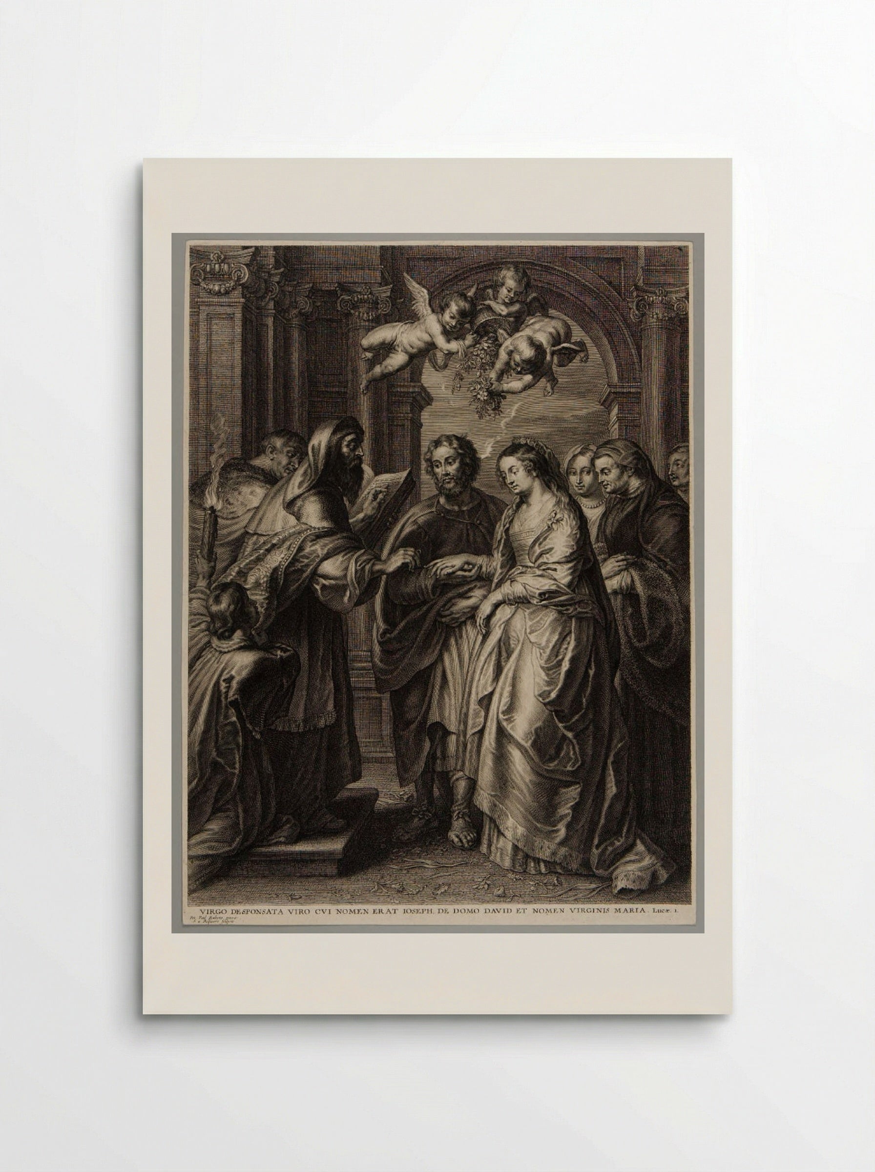Marriage of the Virgin - Schelte Adamsz. Bolswert - Poster