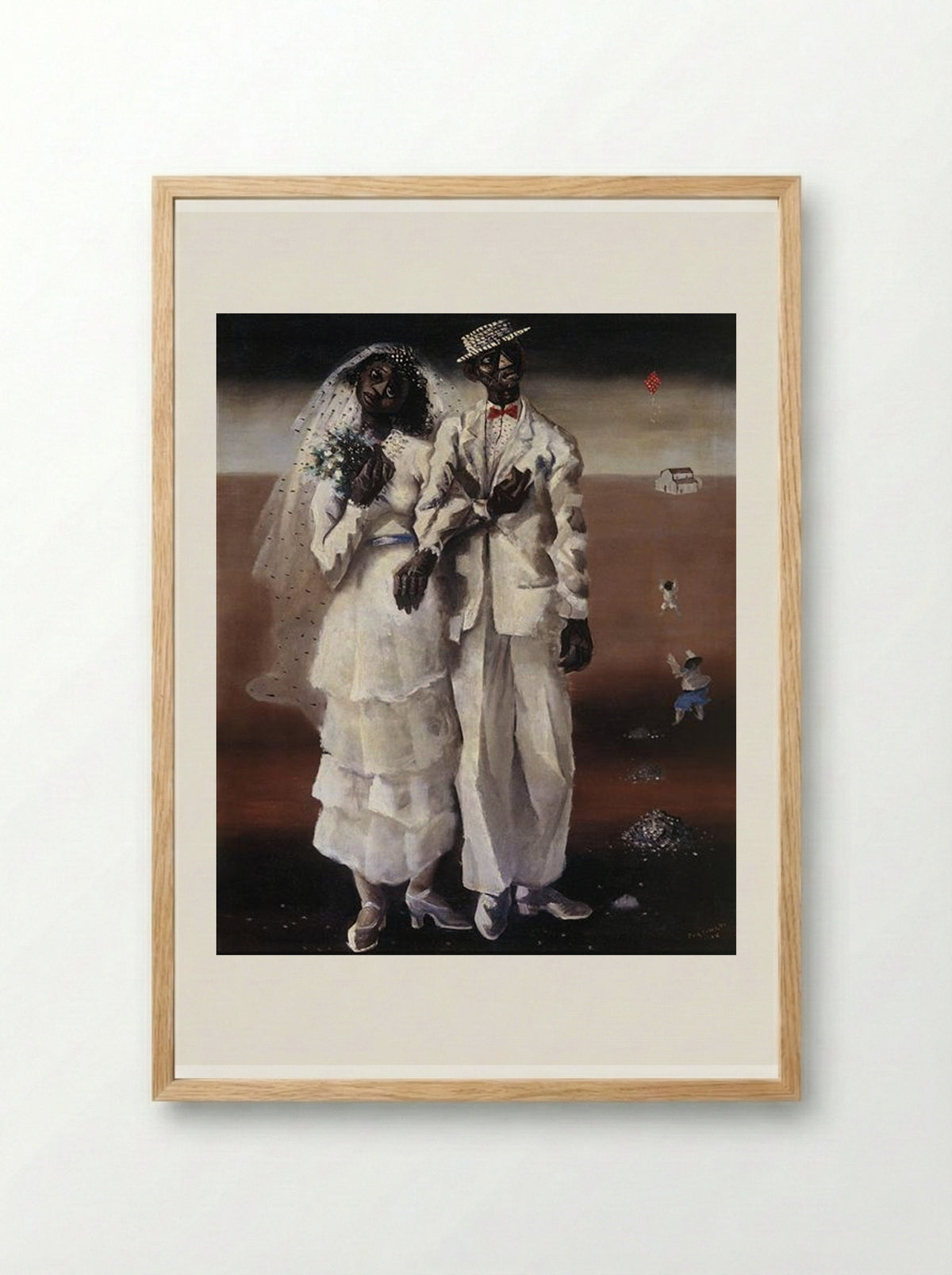 Marriage on the Farm - Candido Portinari - Framed Print Wood
