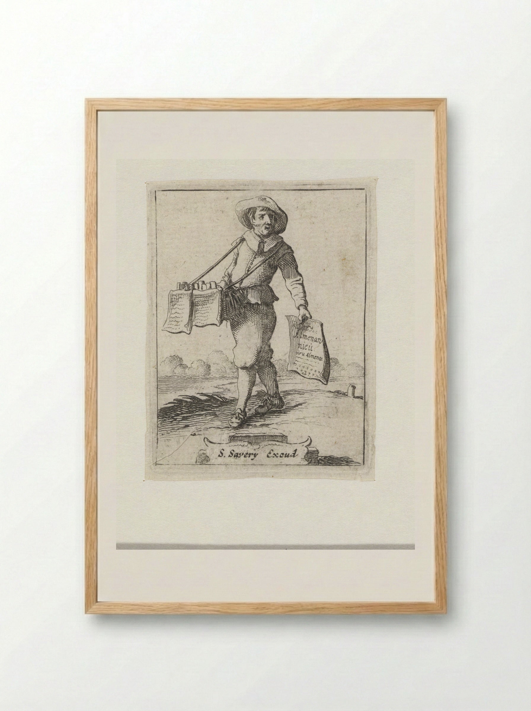 Marskramer (Pedlar) - Gillis van Scheyndel (I) - Framed Print Wood