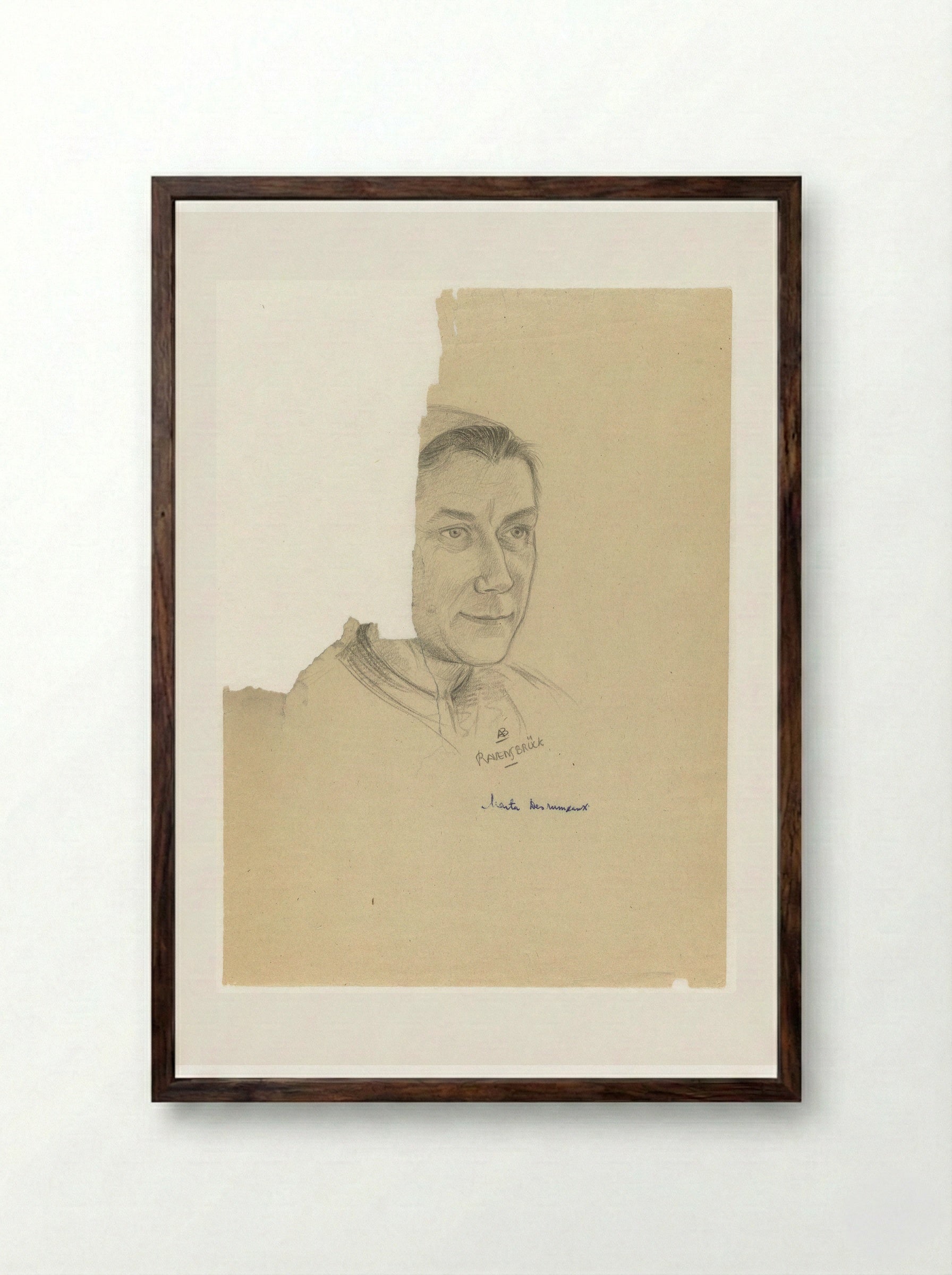 Martha Desrumeaux - Aat Breur-Hibma - Framed Print Dark Wood