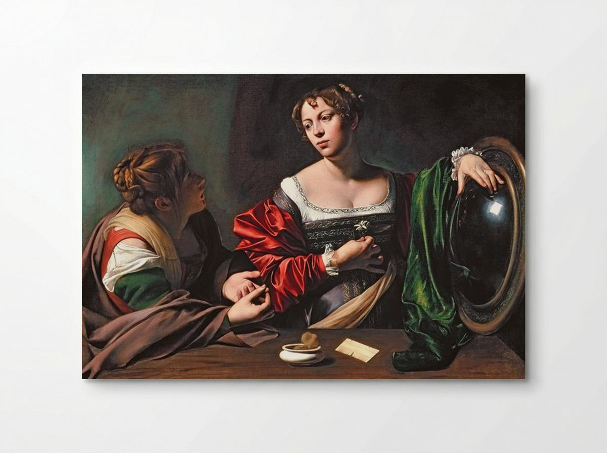 Martha and Mary Magdalene - Caravaggio - Poster