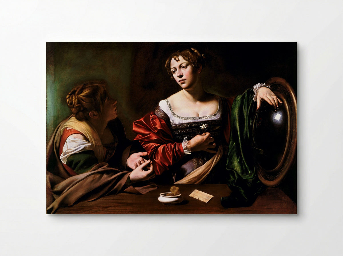 Martha and Mary Magdalene - Caravaggio - Poster