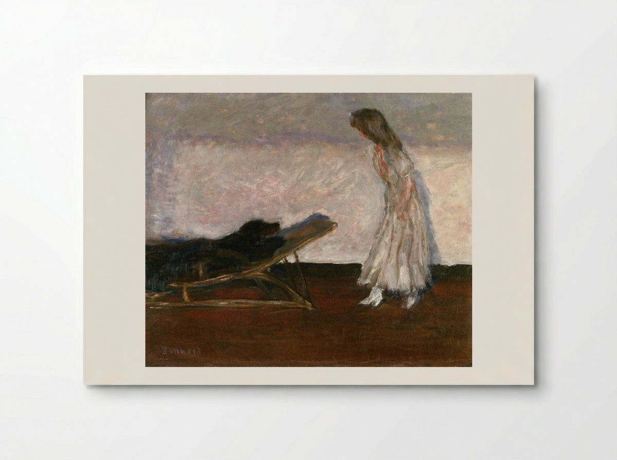Marthe and the dog, Black - Pierre Bonnard - Poster