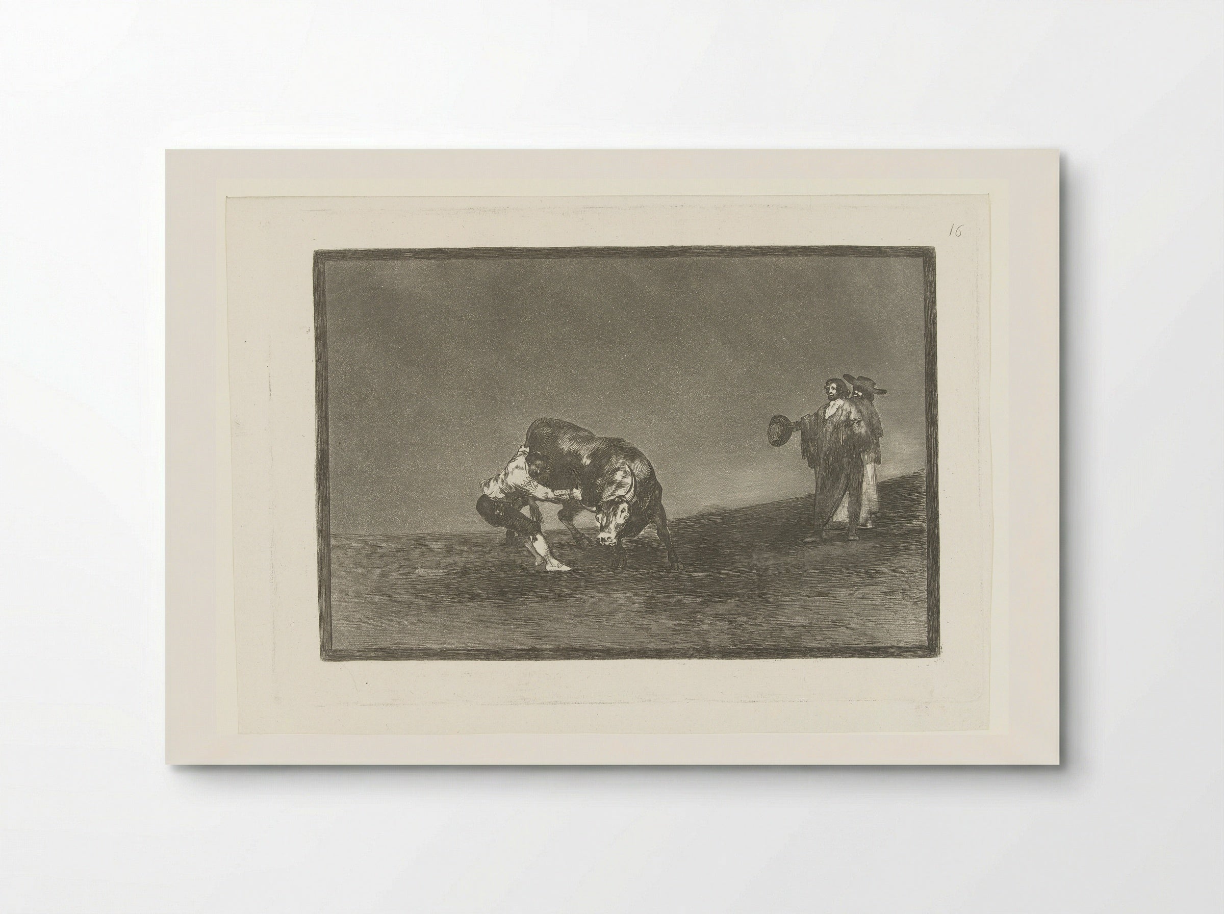 Martincho grijpt een stier bij zijn hoorn - Francisco de Goya - Poster