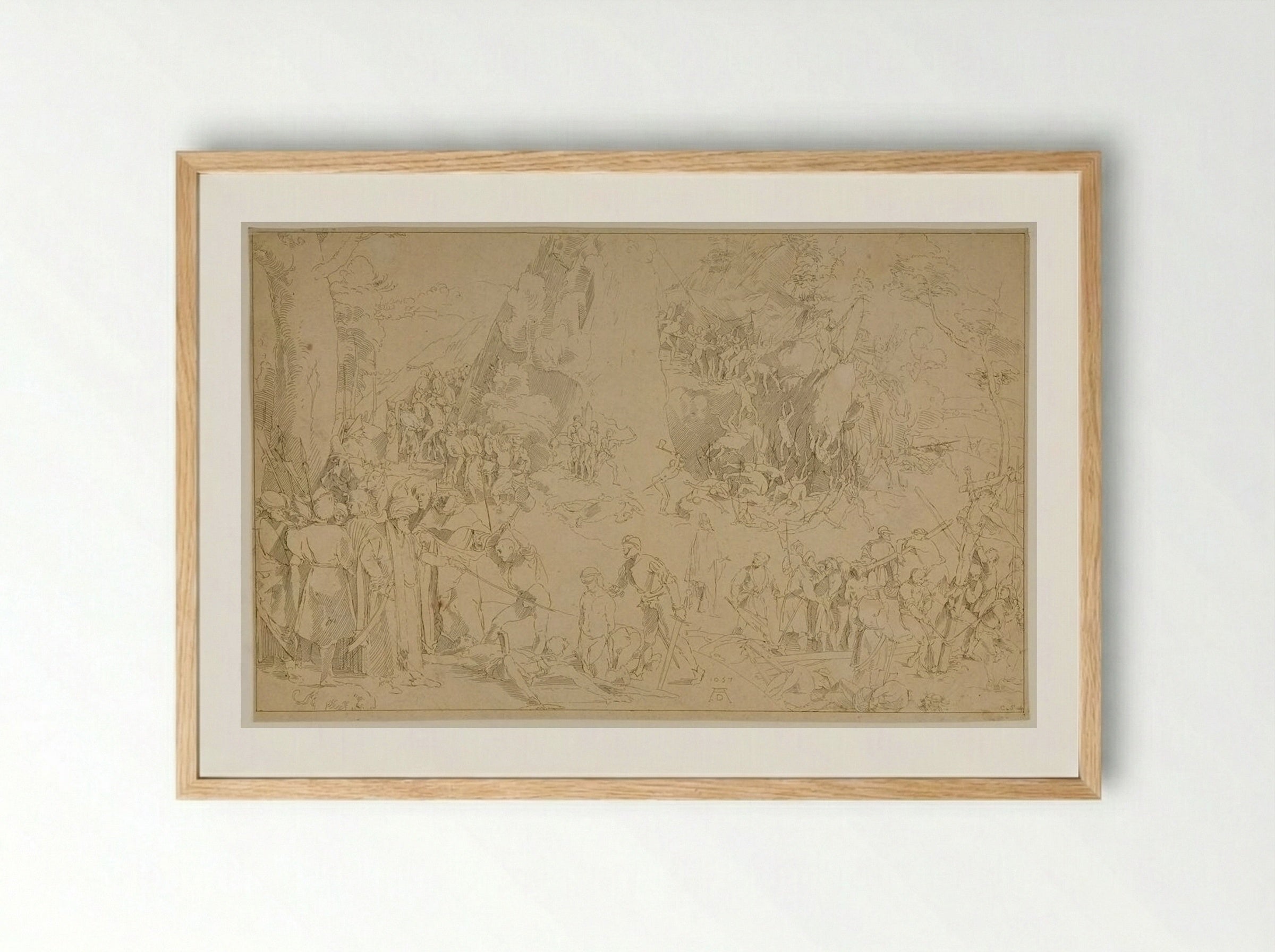 Martyrdom of Christians - Anne Claude de Thubières, comte de Caylus - Framed Print Wood