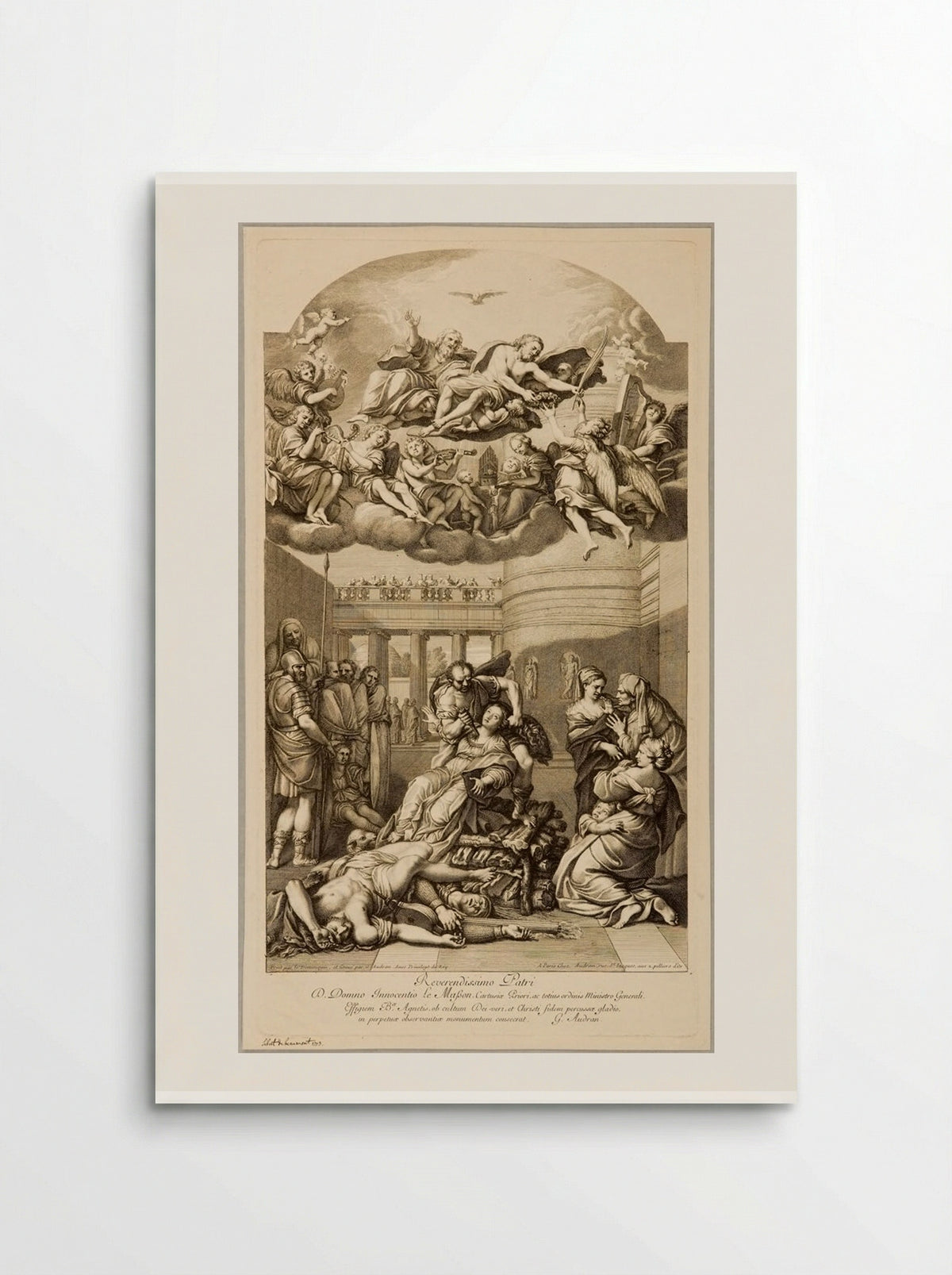 Martyrdom of Saint Agnes - Gérard Audran - Poster