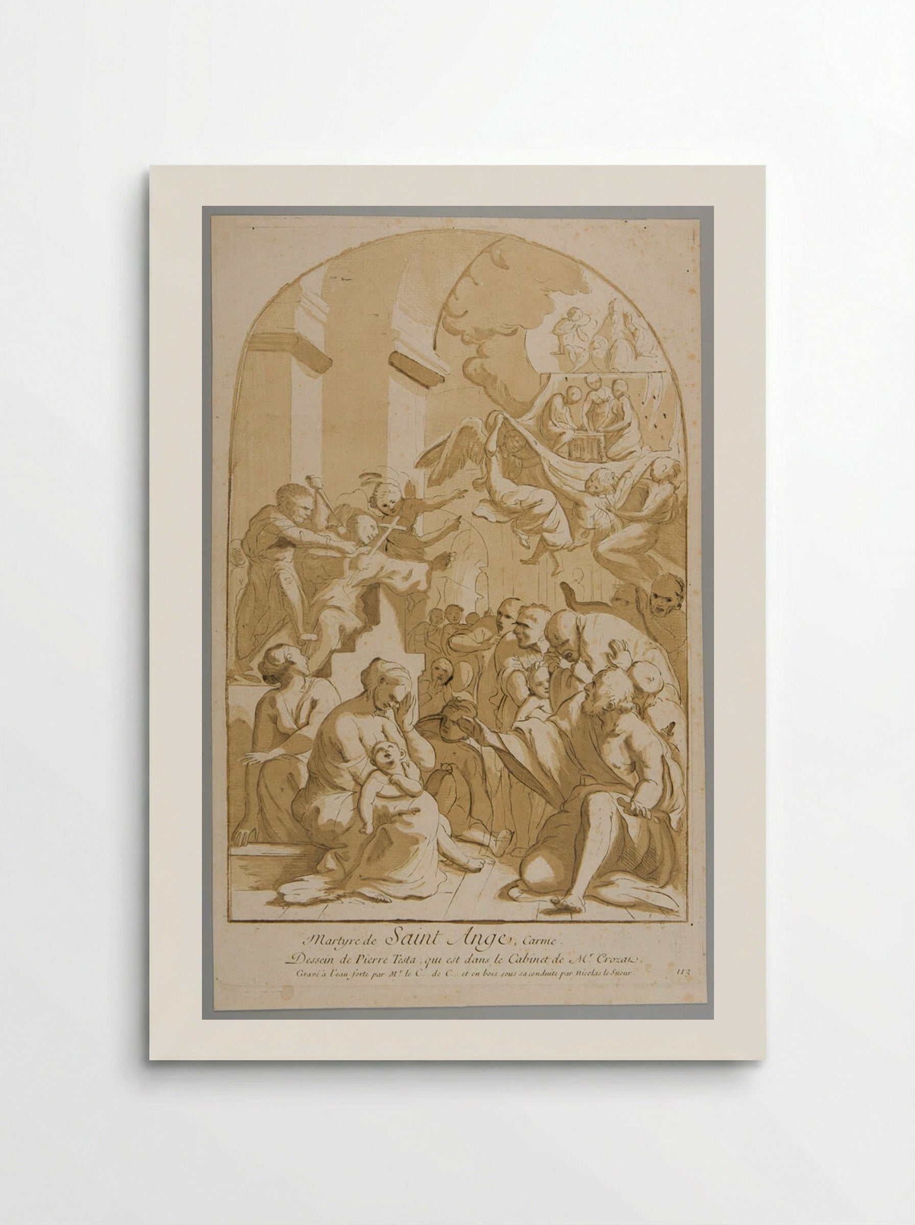 Martyrdom of Saint Angelo - Nicolas Le Sueur - Poster