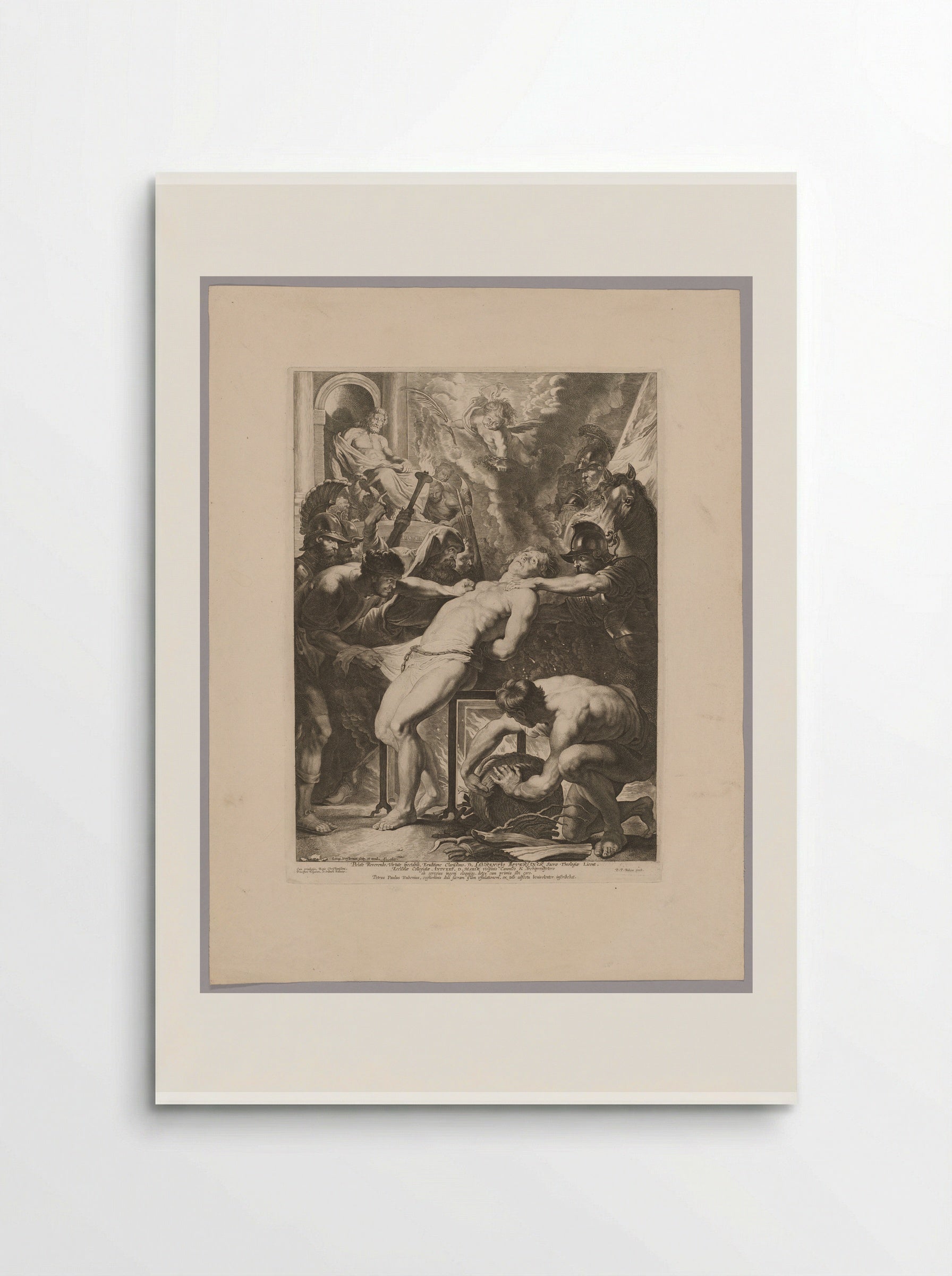 Martyrdom of Saint Lawrence - Lucas Vorsterman I - Poster