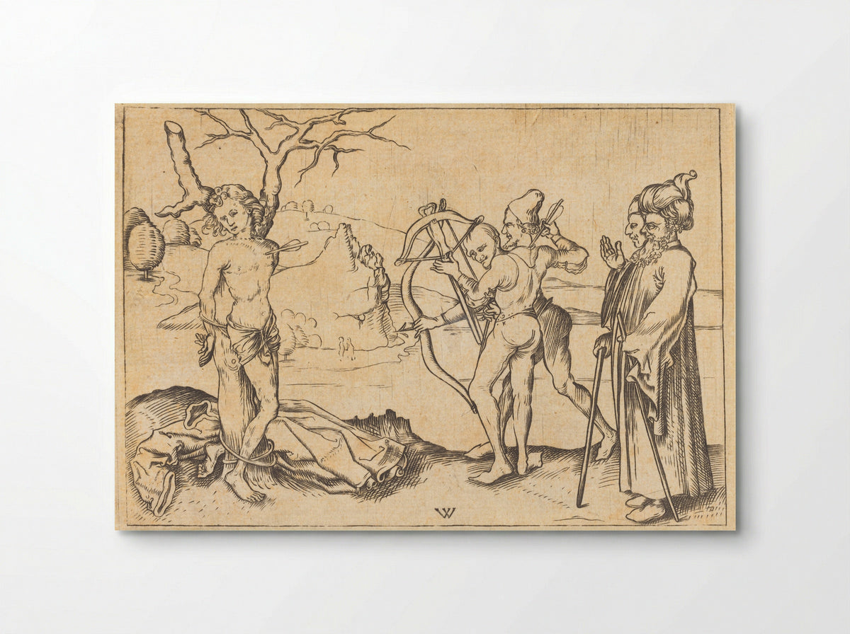 Martyrdom of Saint Sebastian - Wenzel von Olmütz - Poster