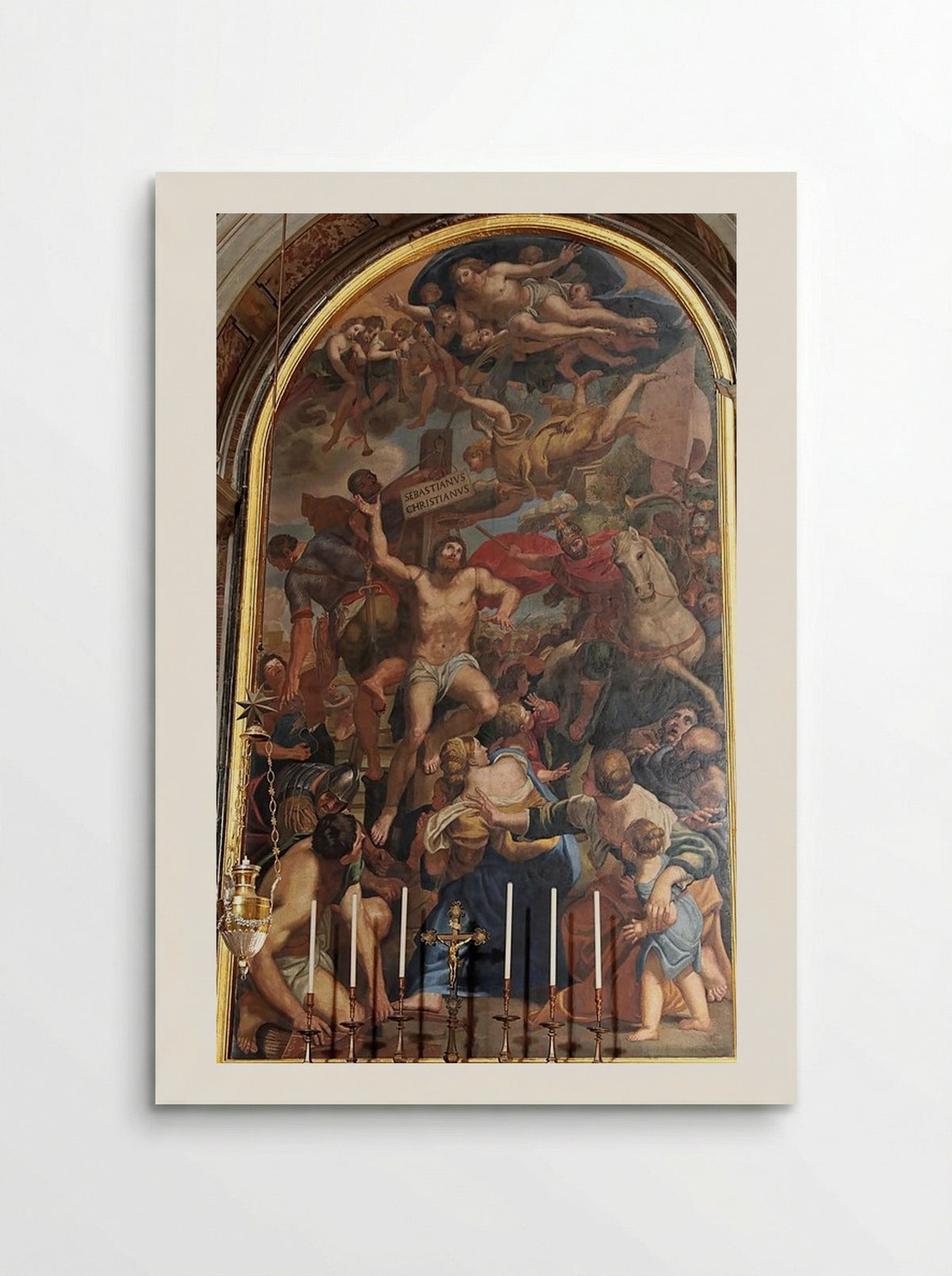 Martyrdom of Saint Sebastian - Domenichino - Poster