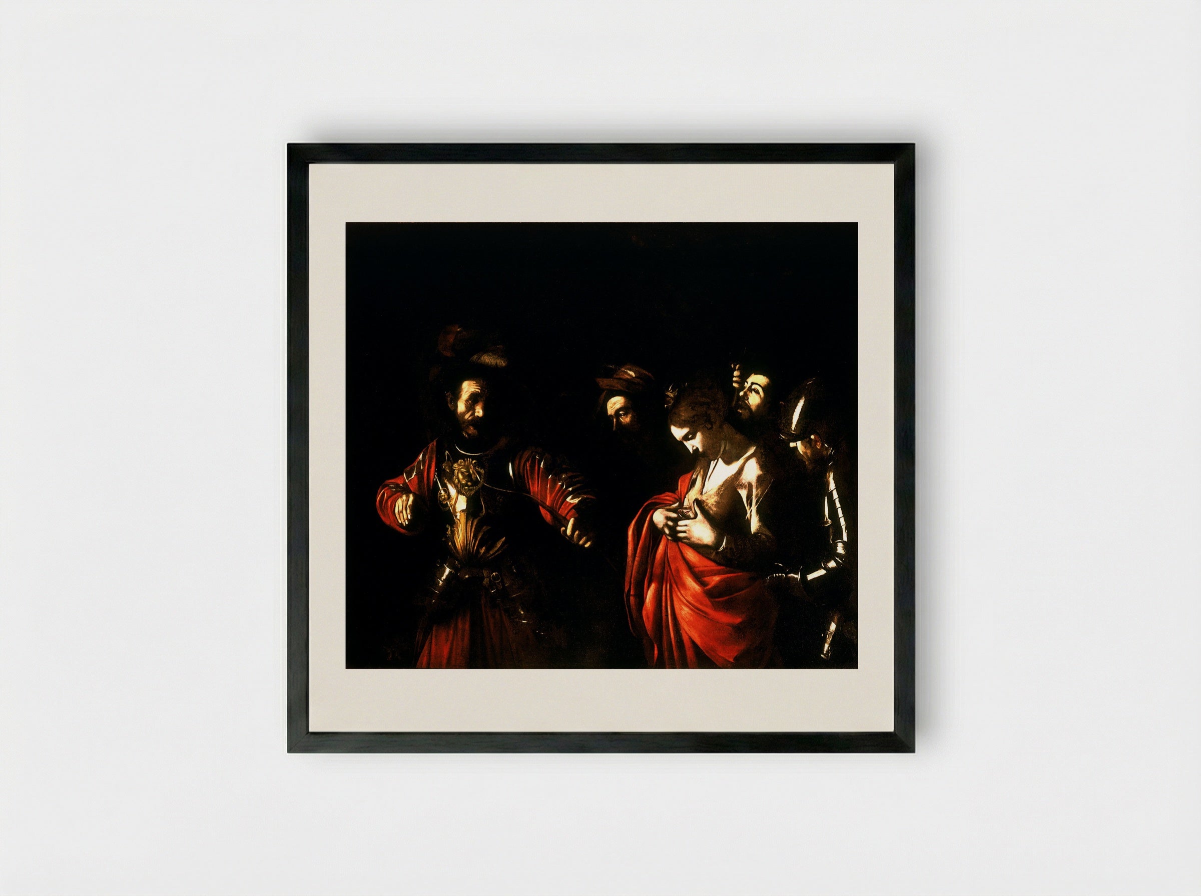 Martyrdom of Saint Ursula - Caravaggio - Framed Print Black