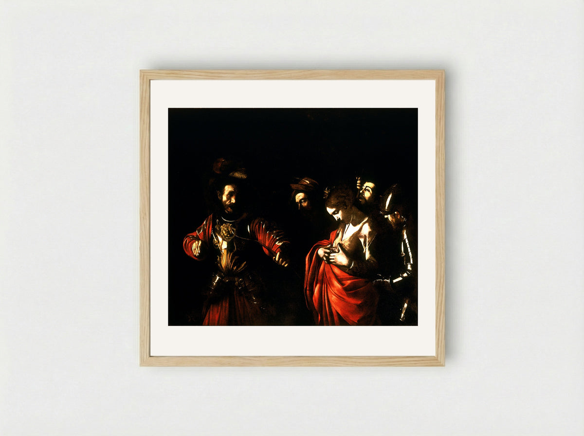 Martyrdom of Saint Ursula - Caravaggio - Framed Print Wood