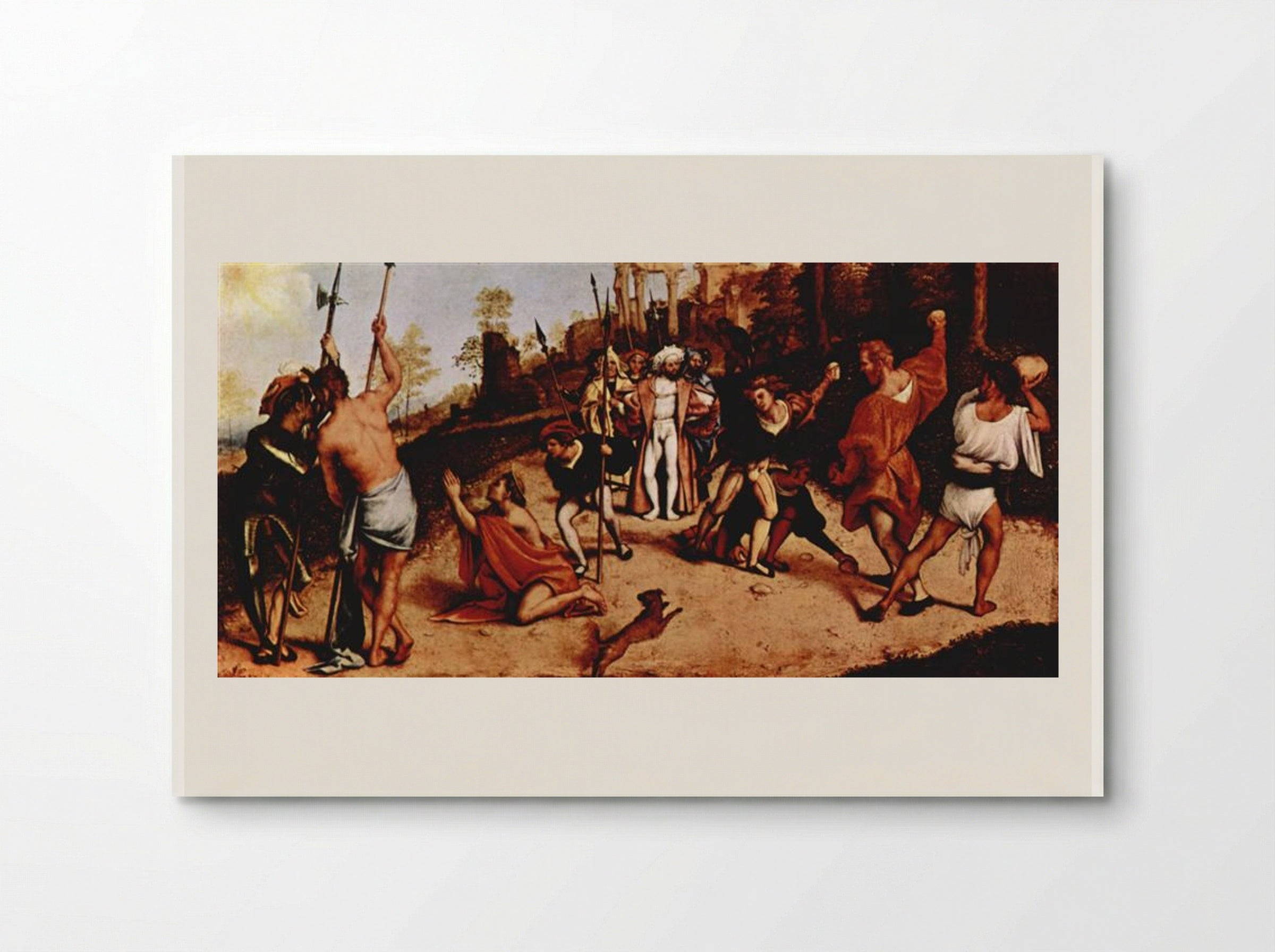 Martyrdom of St. Stephen - Lorenzo Lotto - Poster