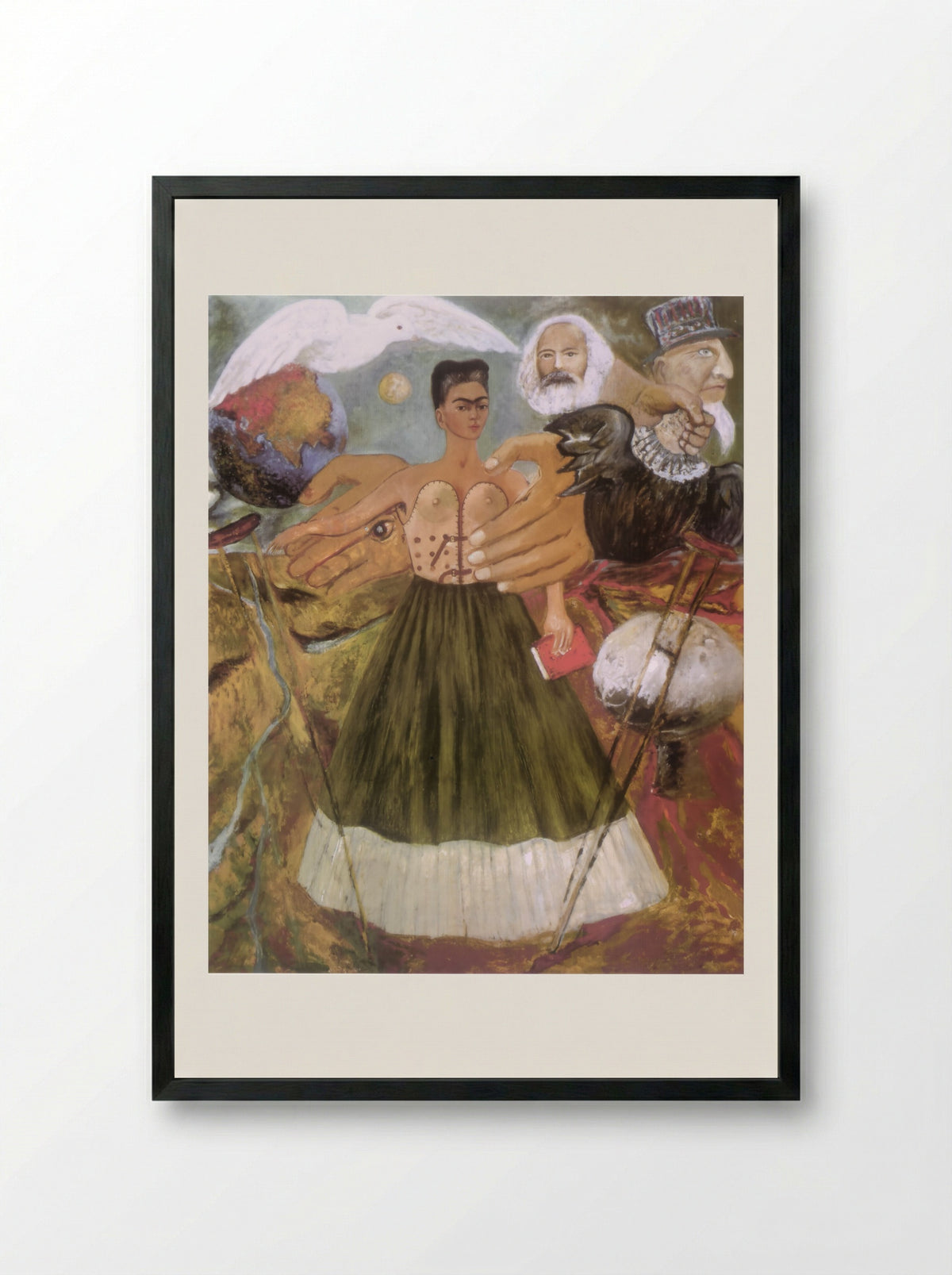 Marxism Will Give Health to the Sick - Frida Kahlo - Framed Print Black
