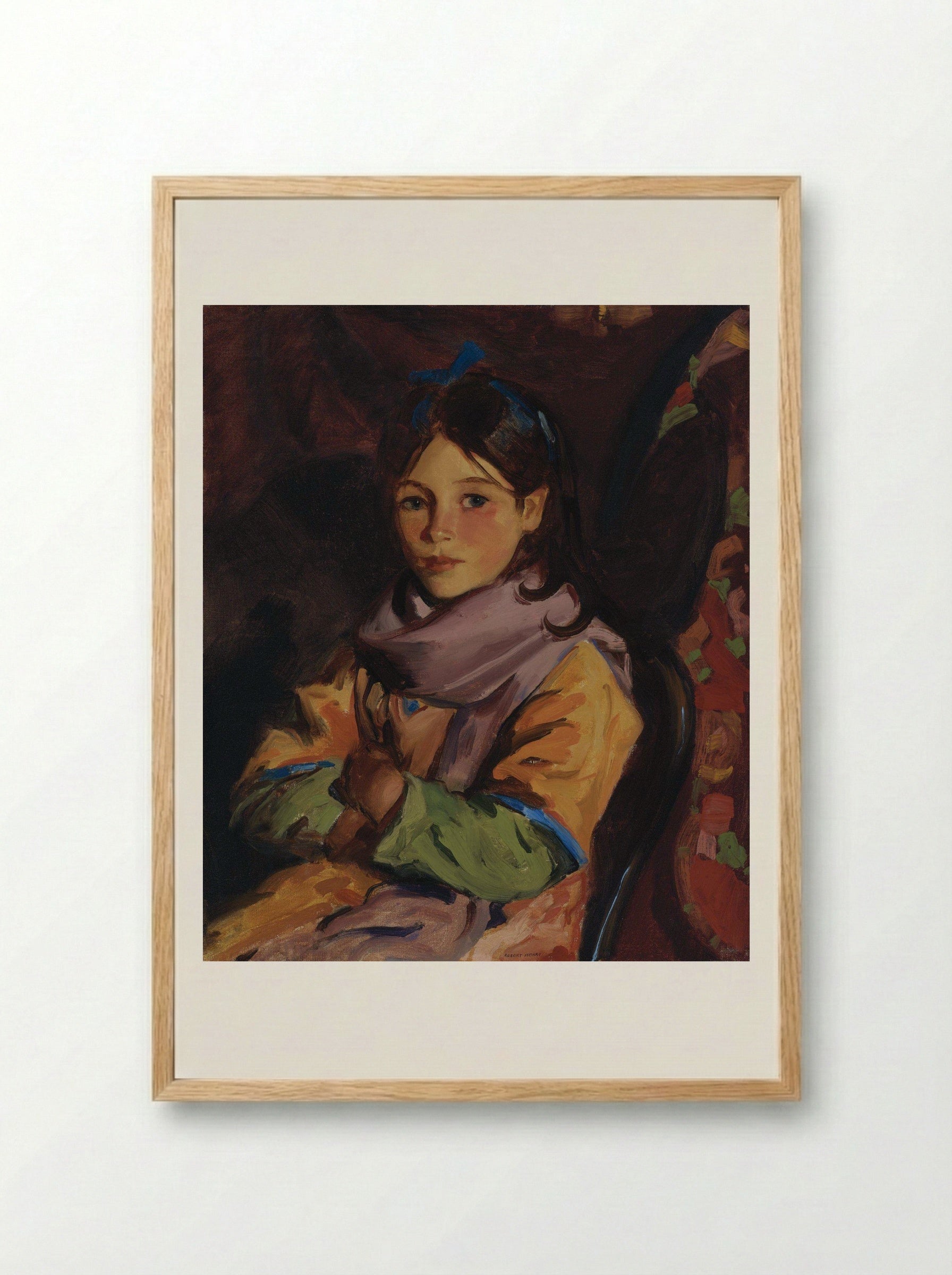 Mary Agnes - Robert Henri - Framed Print Wood