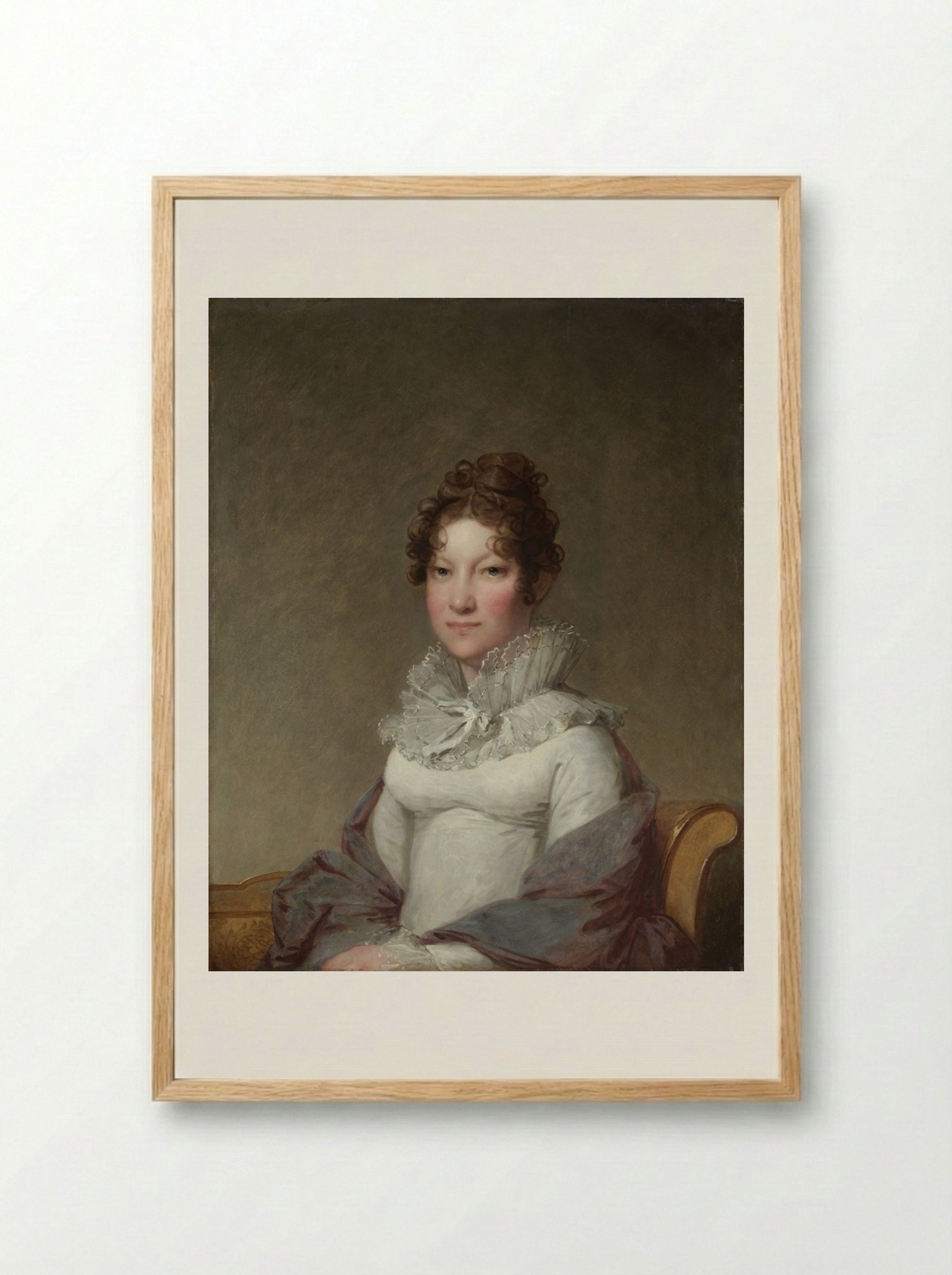Mary Campbell Stuart - Gilbert Stuart - Framed Print Wood