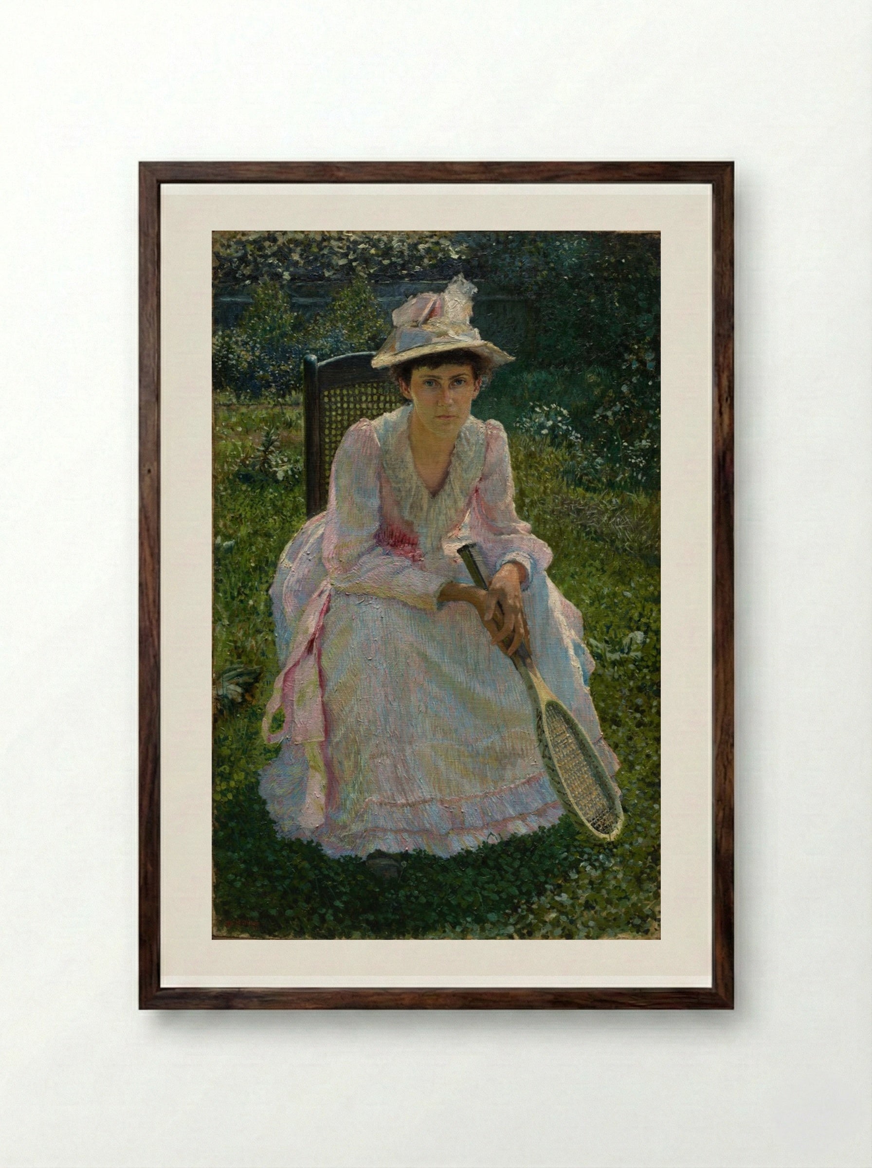Mary Holland Bacher - Otto H. Bacher - Framed Print Dark Wood