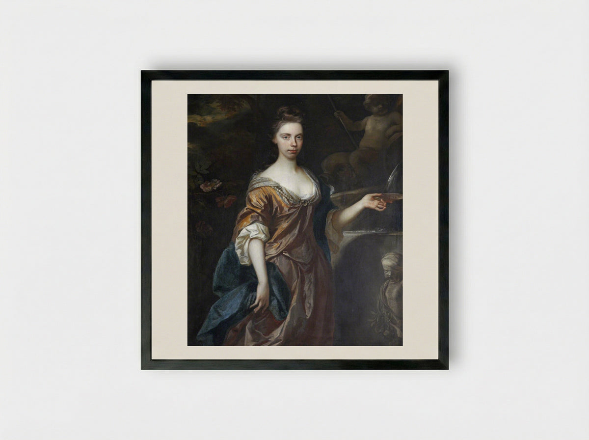 Mary Lake - John Riley - Framed Print Black