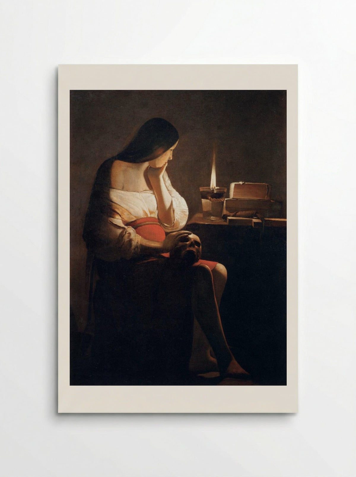 Mary Magdalene with the Night Light - Georges de la Tour - Poster