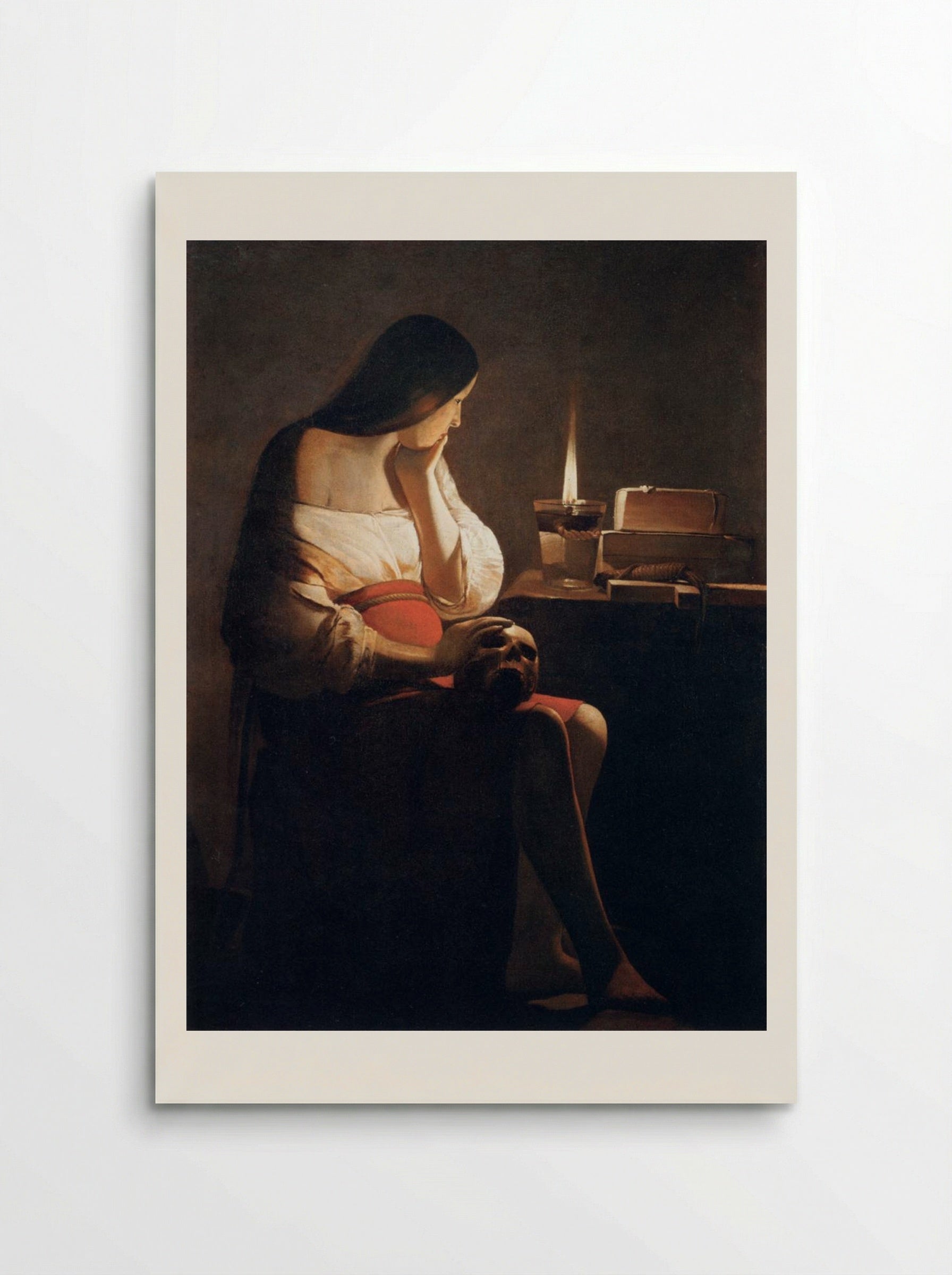 Mary Magdalene with the Night Light - Georges de la Tour - Poster