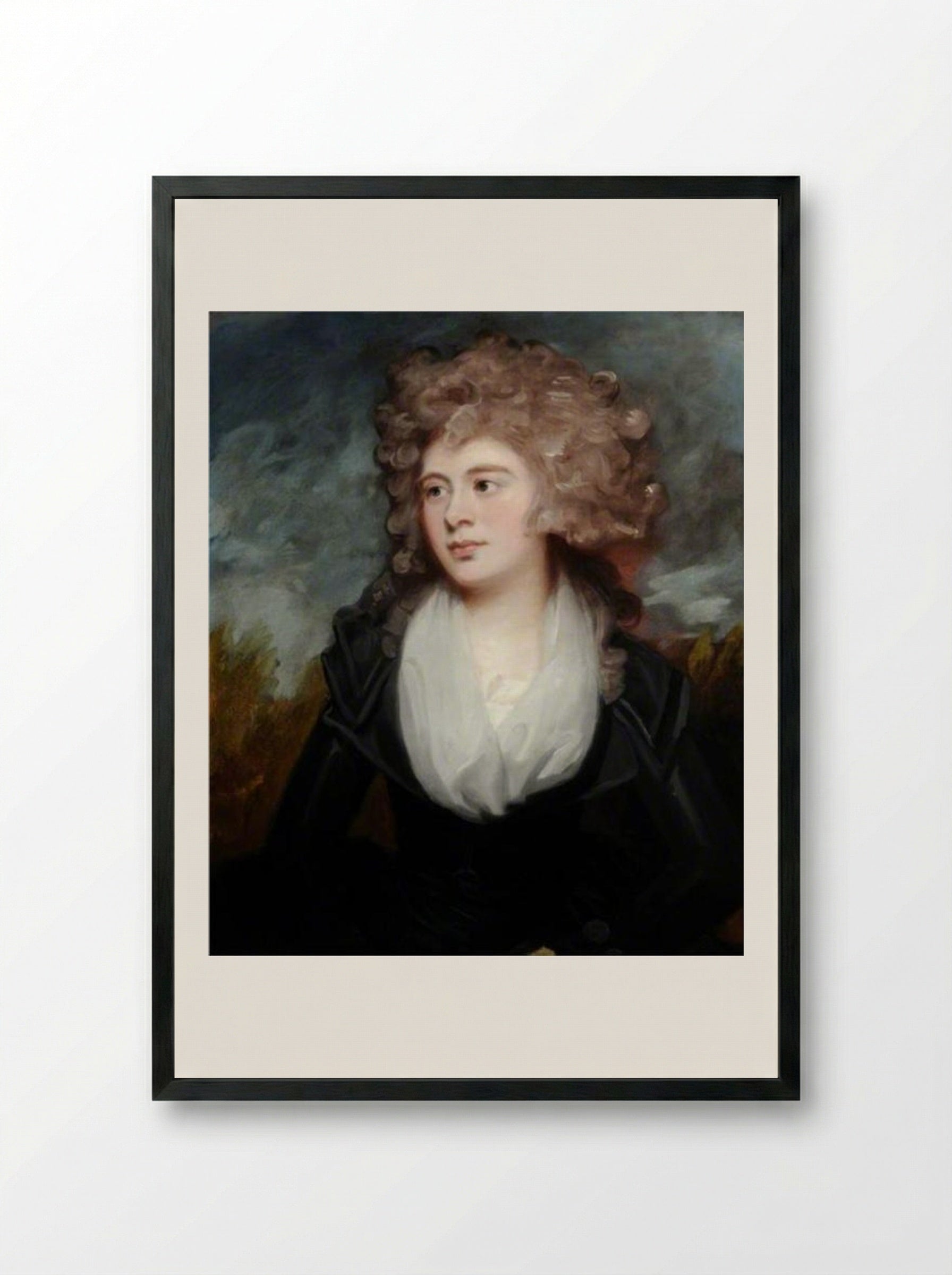 Mary McDonald Chichester - George Romney - Framed Print Black