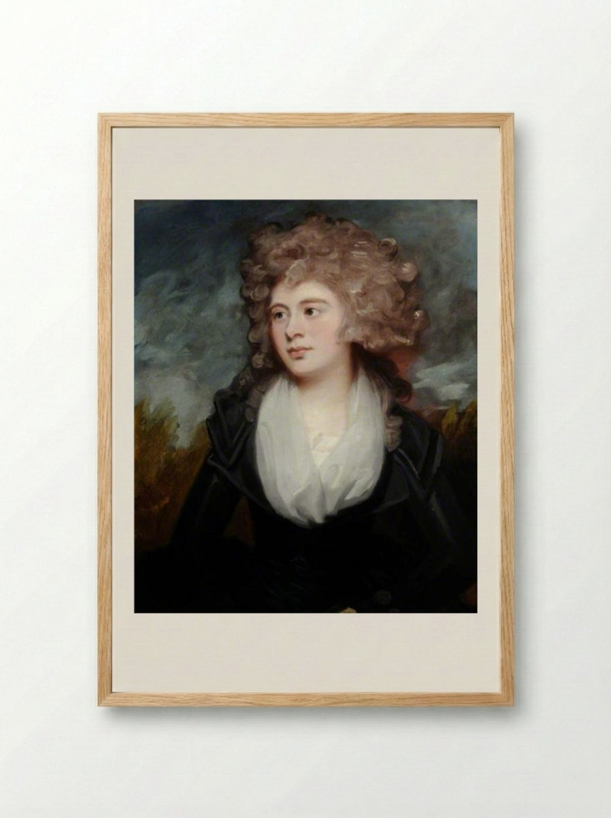 Mary McDonald Chichester - George Romney - Framed Print Wood